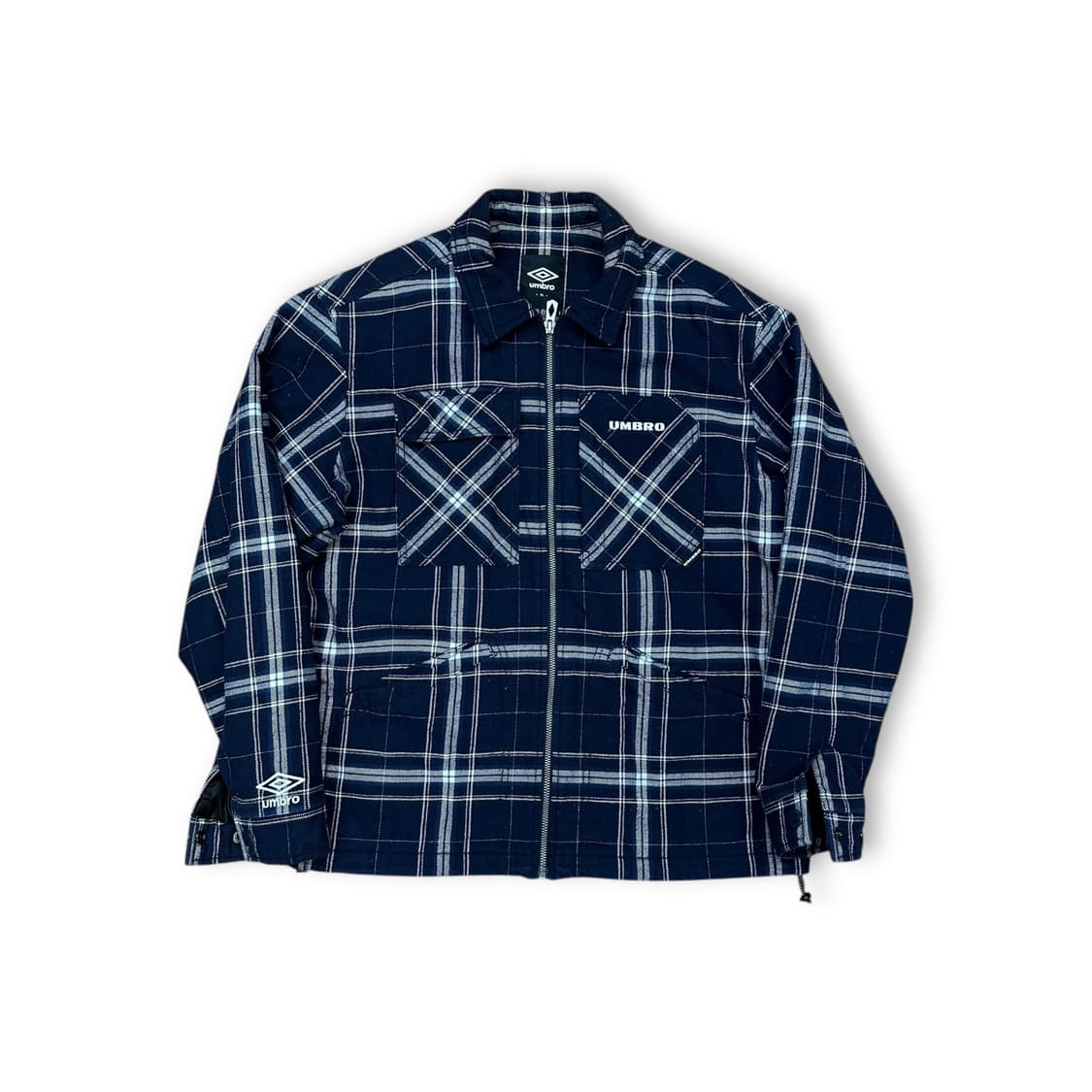 엄브로 체크 양털 자켓 상품이미지1