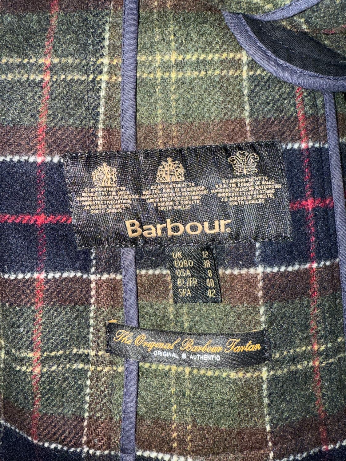 Barbour 바버 네이비 울자켓 B33 상품이미지5