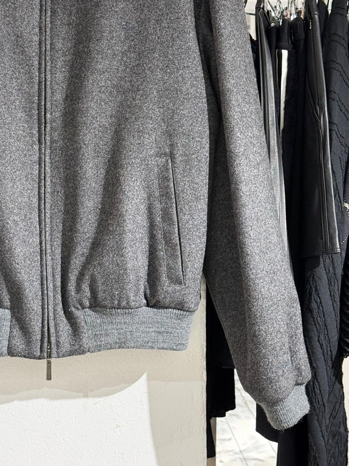 버버리 그레이 울 집업 자켓  상품이미지5