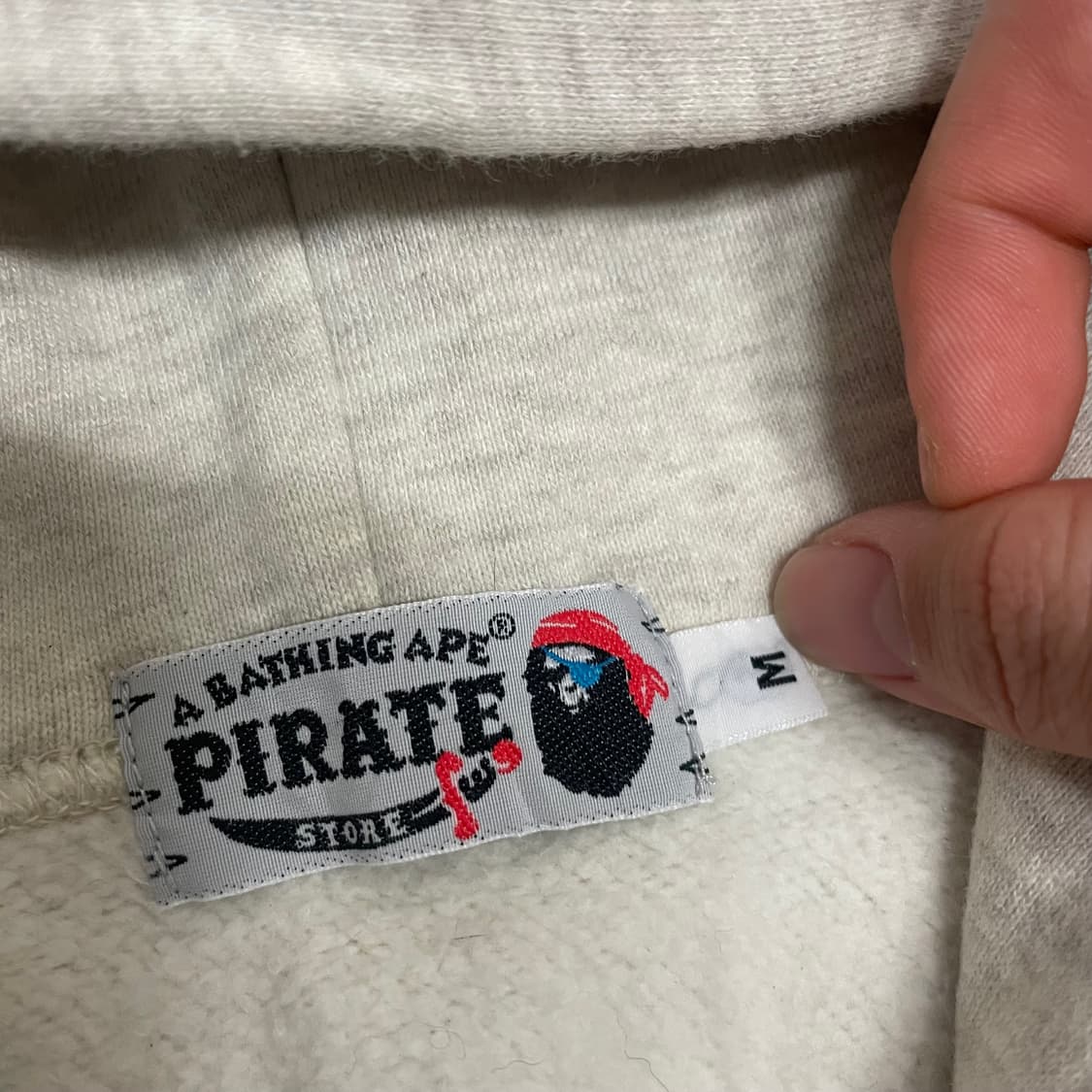 M) 베이프 베이비마일로 백 로고 프린팅 후드 집업 상품이미지4