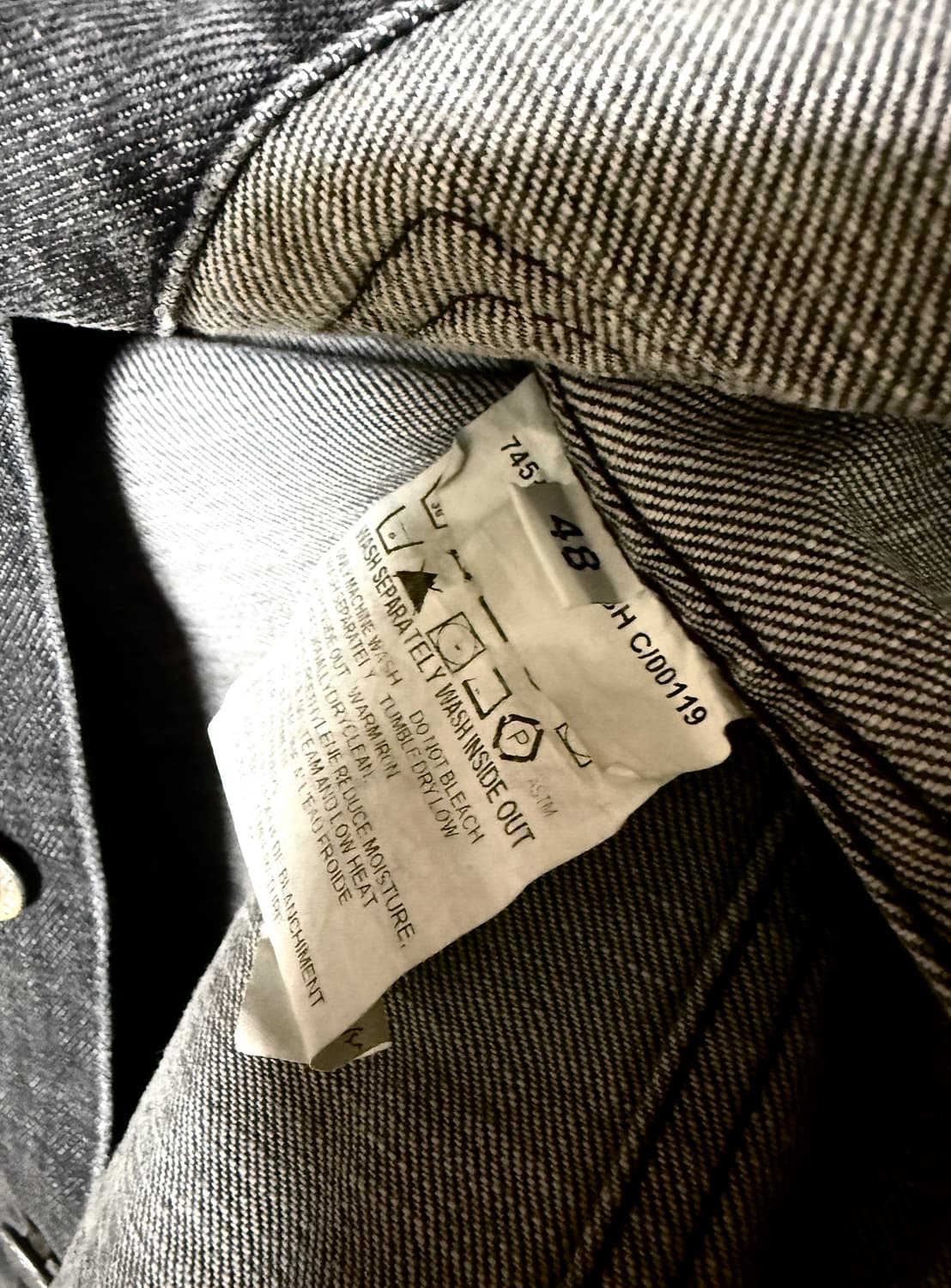 헬무트랭 90s Fade Washed Denim 트러커 자켓 상품이미지5