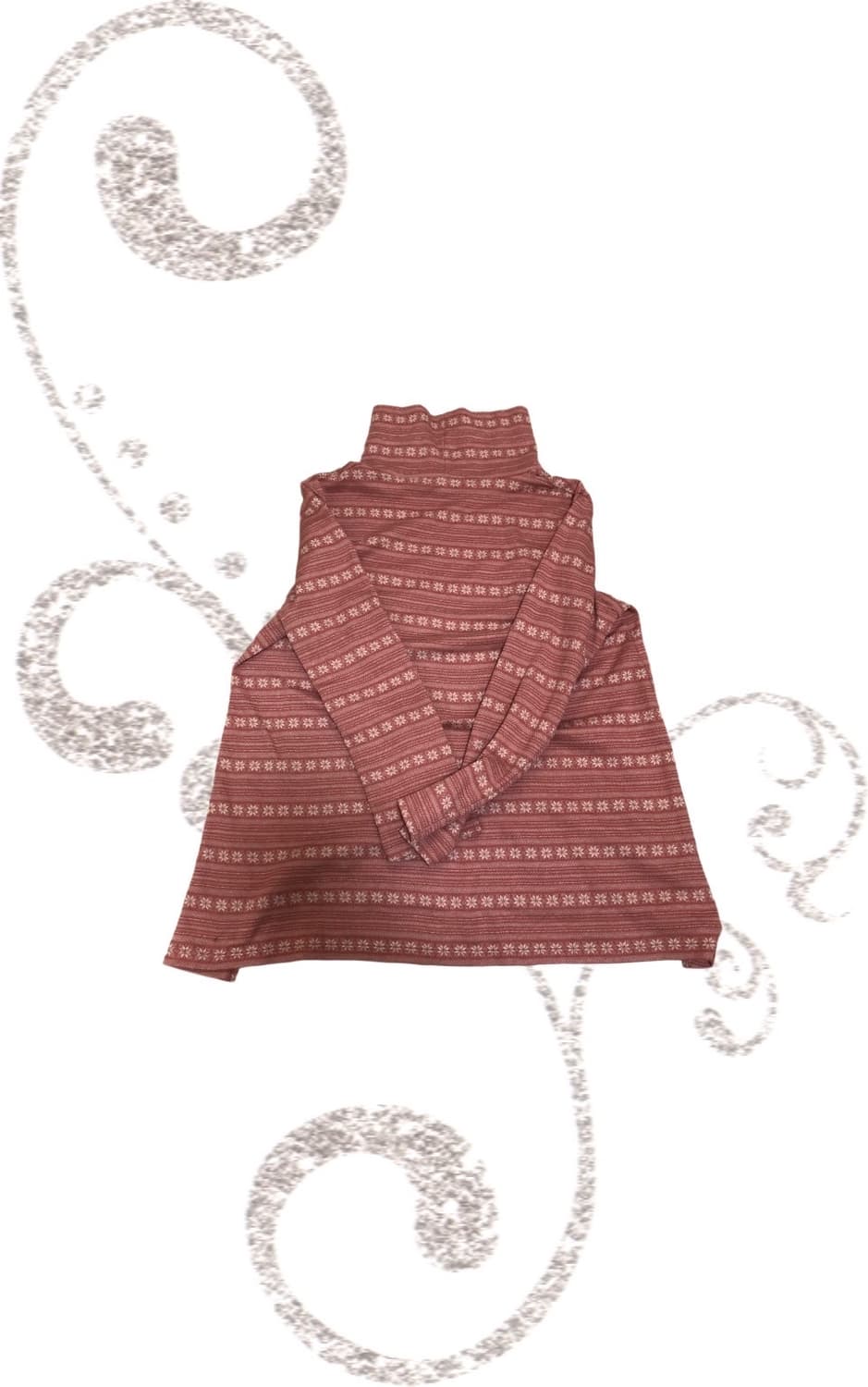 {CROCODILE} Pink Snowflake 3/4sleeve 상품이미지2