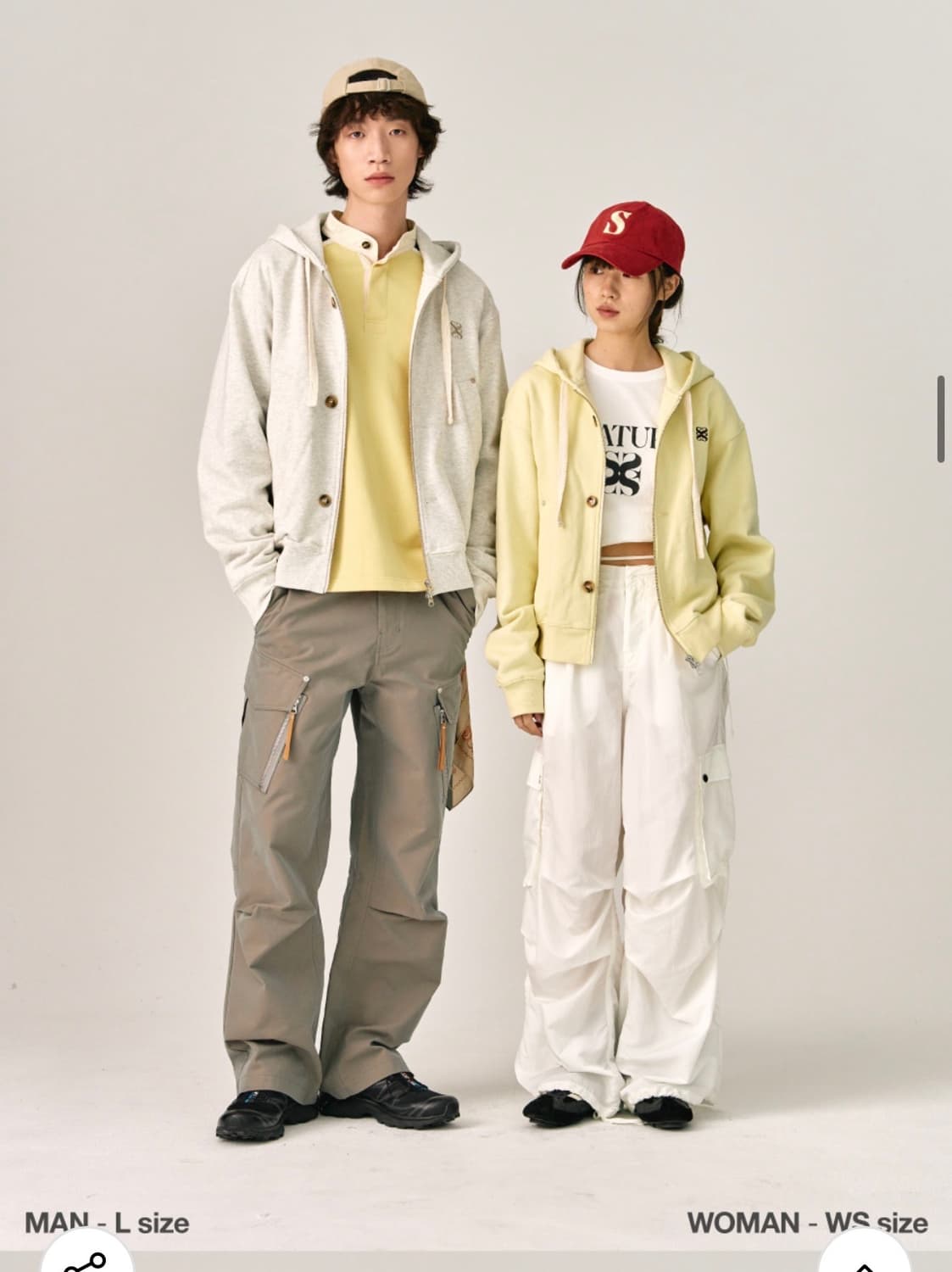 세터 테오 코튼 올 데이 후드 집업 멜란지 아이보리 XL 상품이미지2