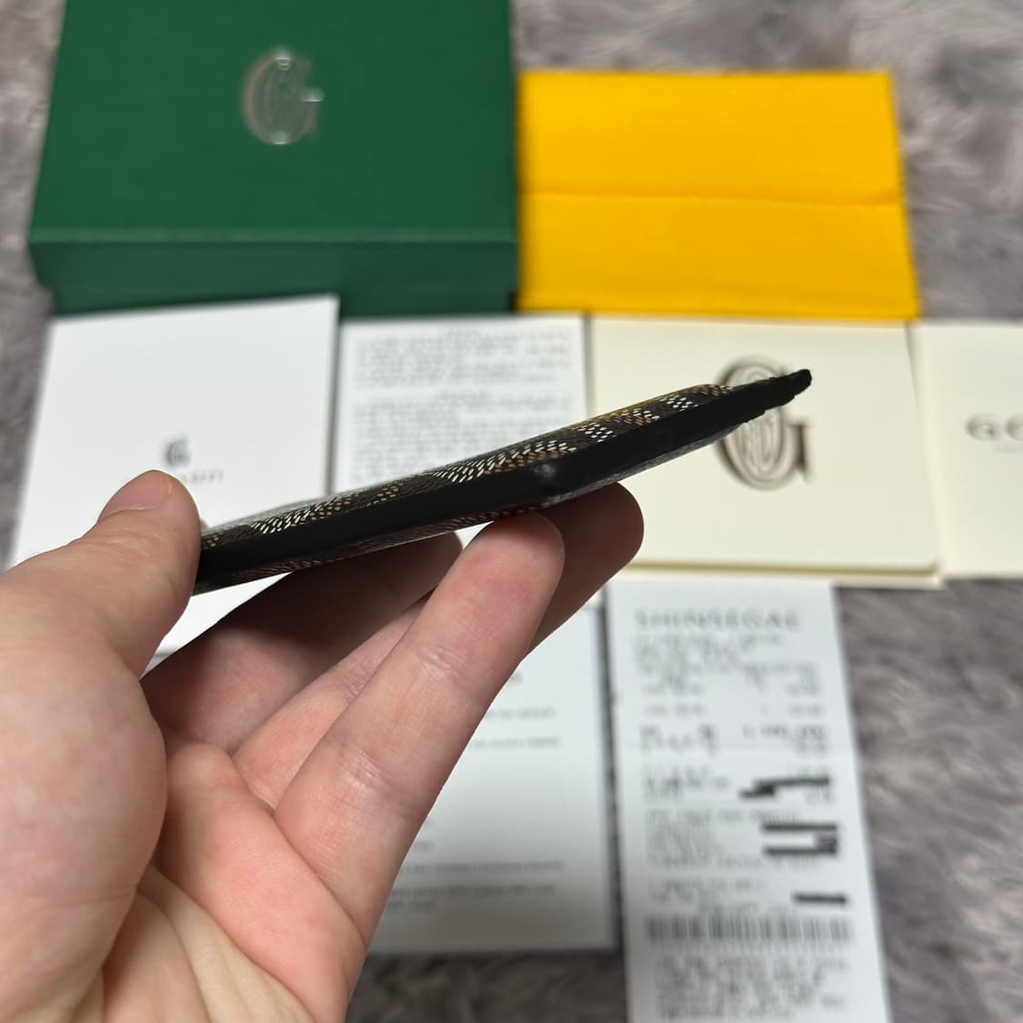 [풀구성] 고야드 생쉴피스 카드지갑 블랙 상품이미지4