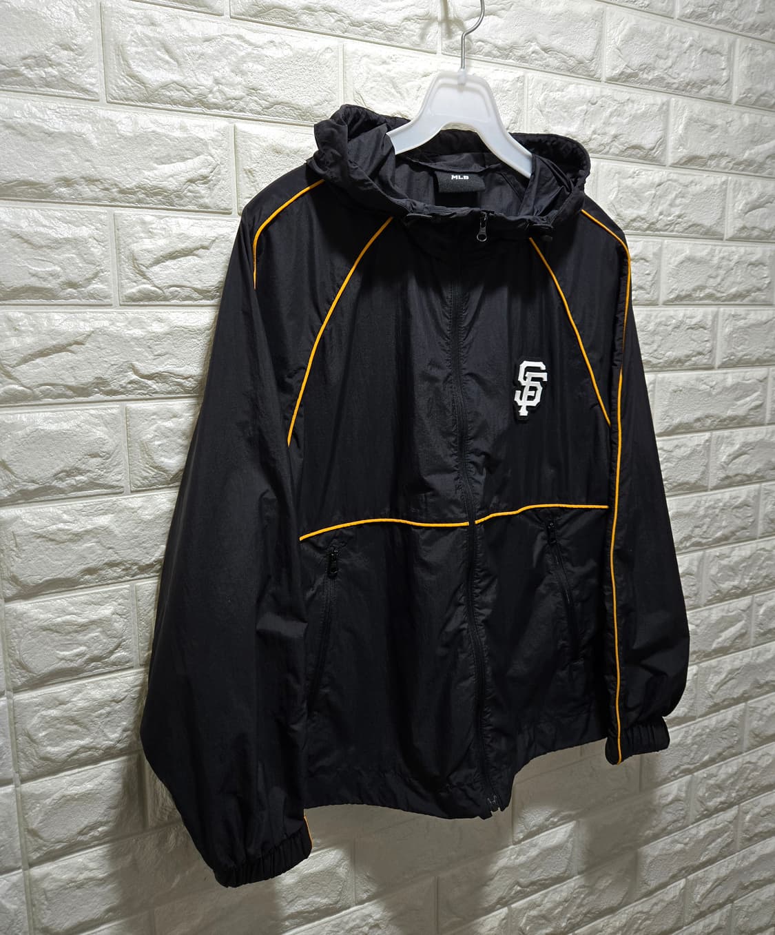 MLB 베이직 썸머 파이핑 바람막이 XS 상품이미지4