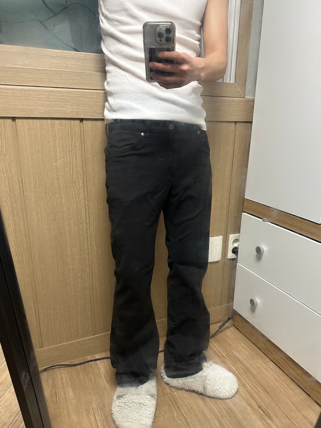 [32] Lee 리 재팬 블랙 부츠컷 데님팬츠 상품이미지2