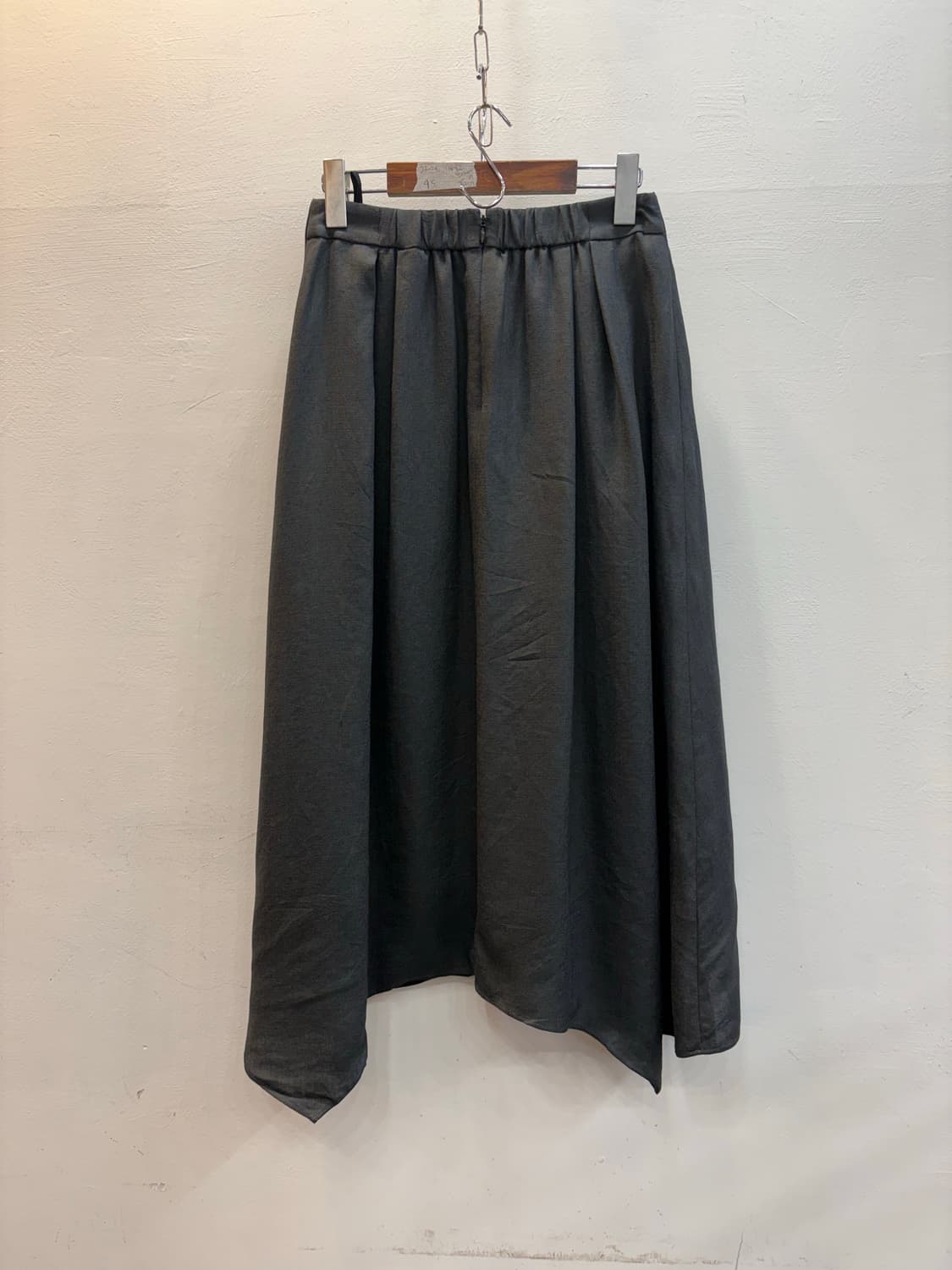 그레이 언발 아일렛 스커트 상품이미지2