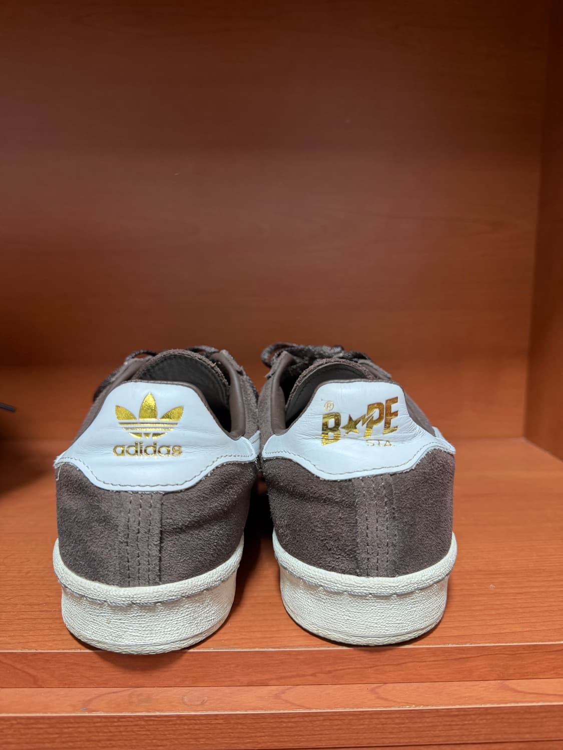 아디다스 x 베이프 캠퍼스 80s 브라운 270 사이즈 상품이미지2