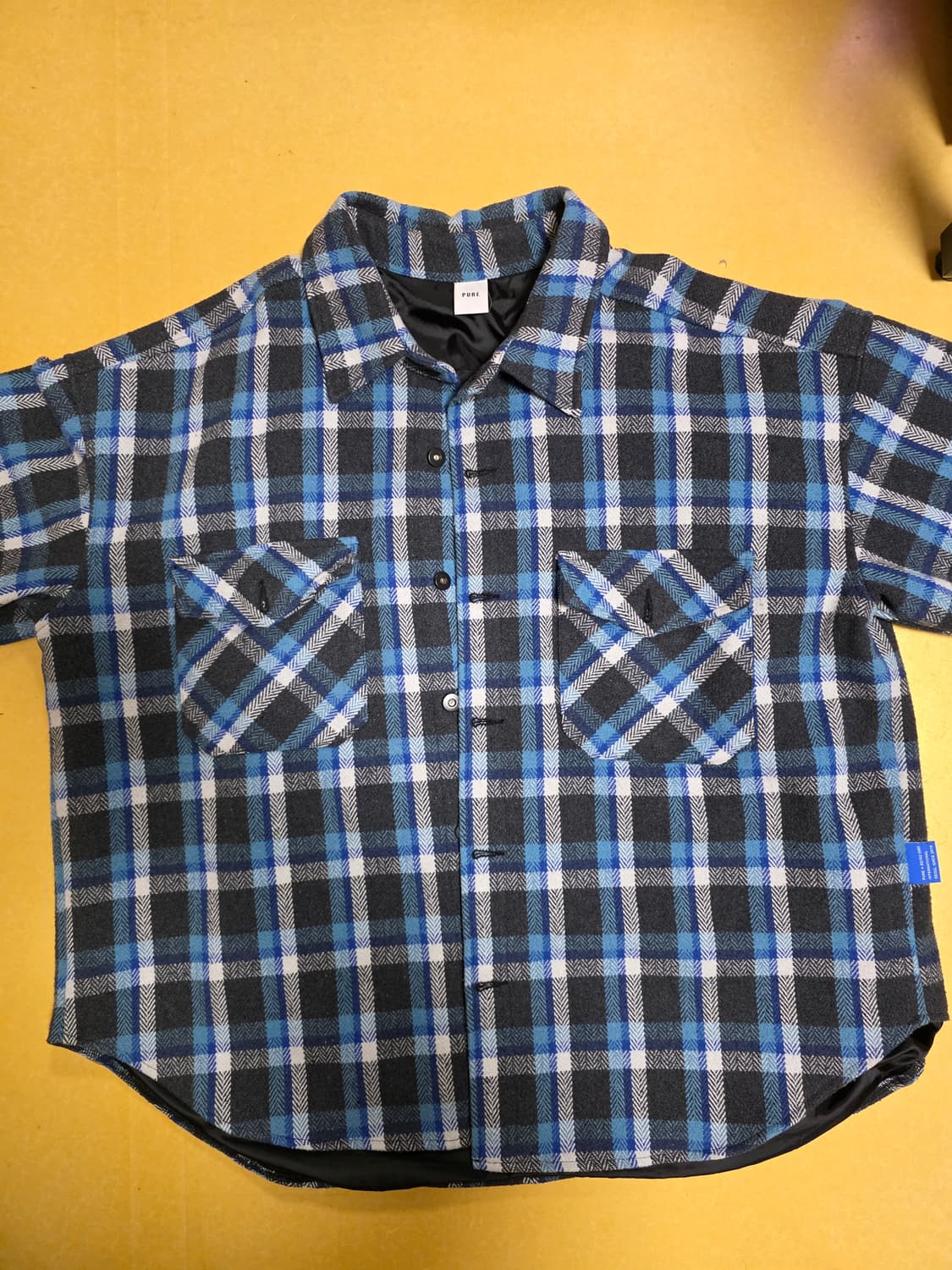 PURE 퓨어 오버사이즈 체크자켓 상품이미지2