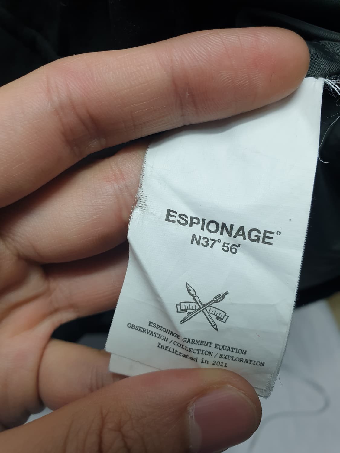 에스피오나지 블랙 후드 패딩 점퍼 상품이미지6