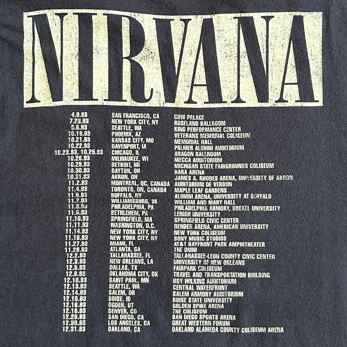 Nirvana ‘In utero’ cotton 1/2 tee 상품이미지7