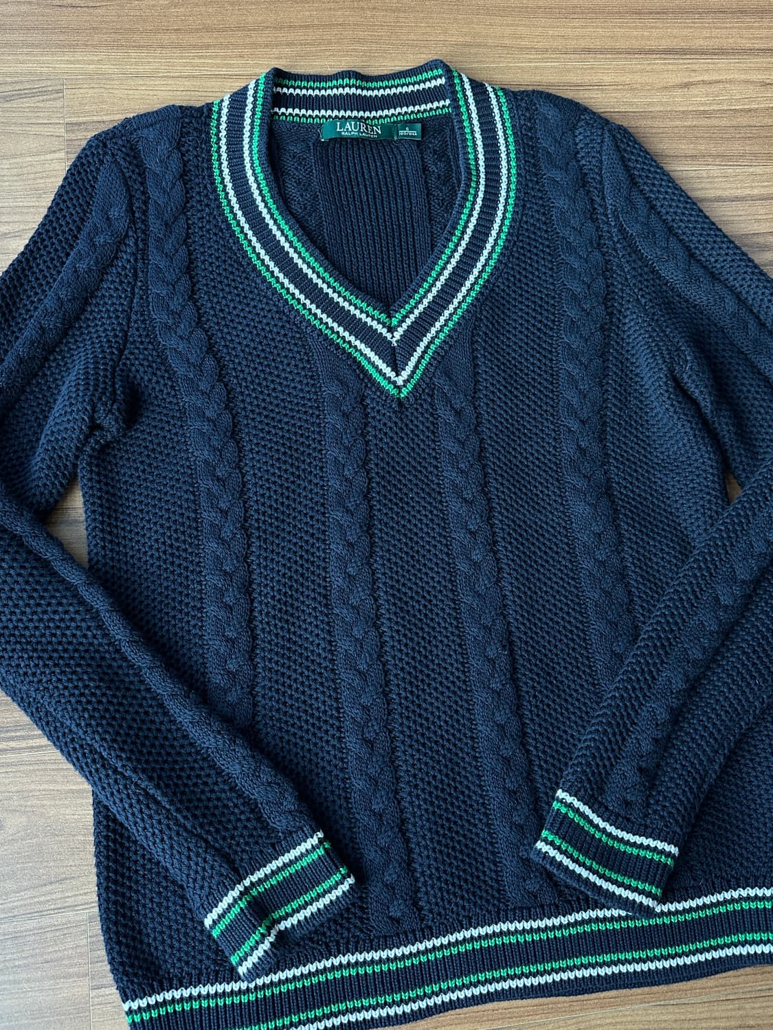 랄프로렌 크리켓 꽈배기 니트 S 상품이미지2