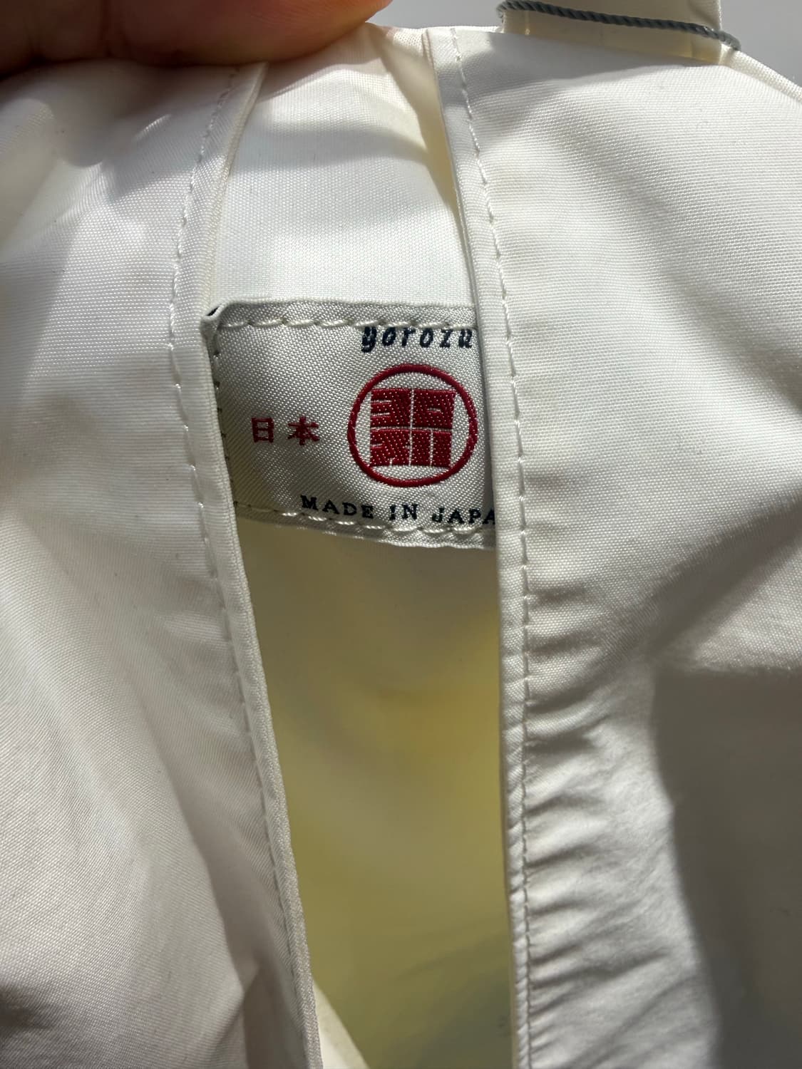 Yorozu 요로주 화이트 레더 디테일 백팩 상품이미지5