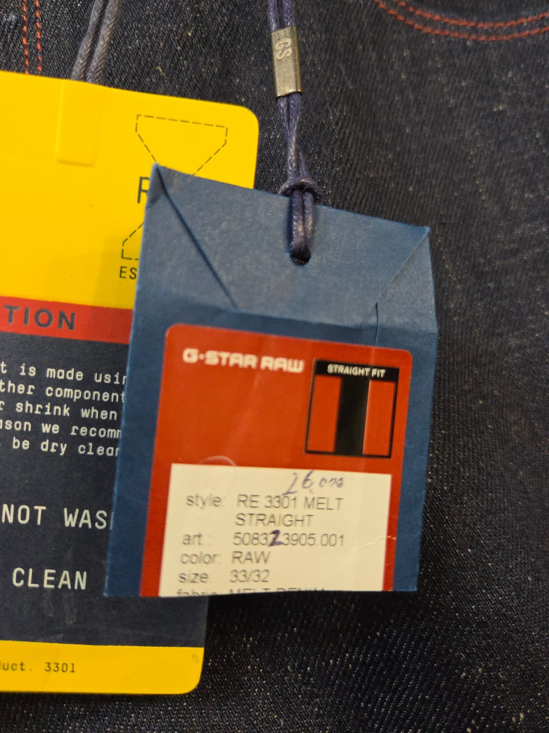 (할인가)G-Star Raw 다크 셀비지 데님 청바지(W33/L32) 상품이미지8