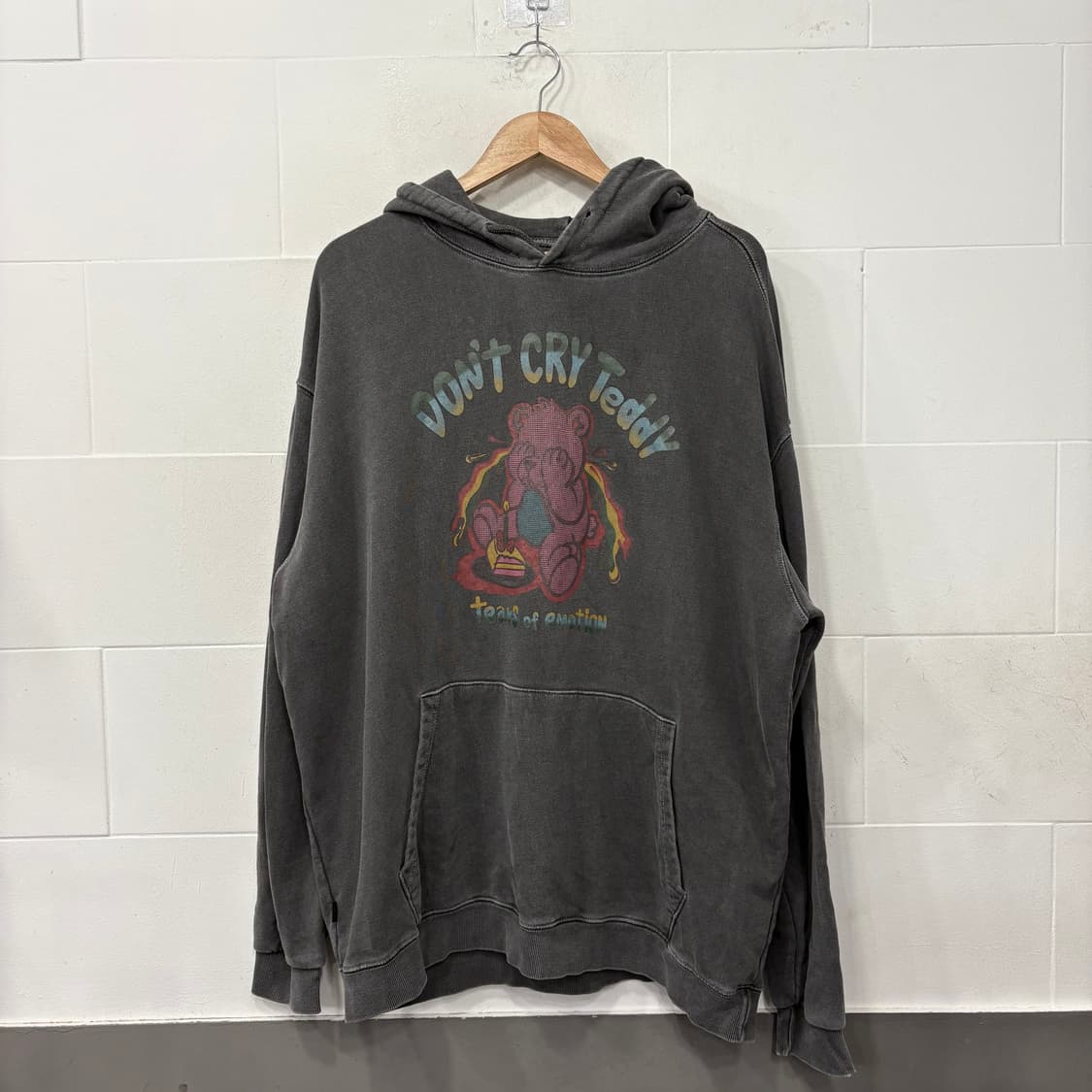 꼼파뇨 던크라이 테디 피그먼트 후드티 상품이미지1