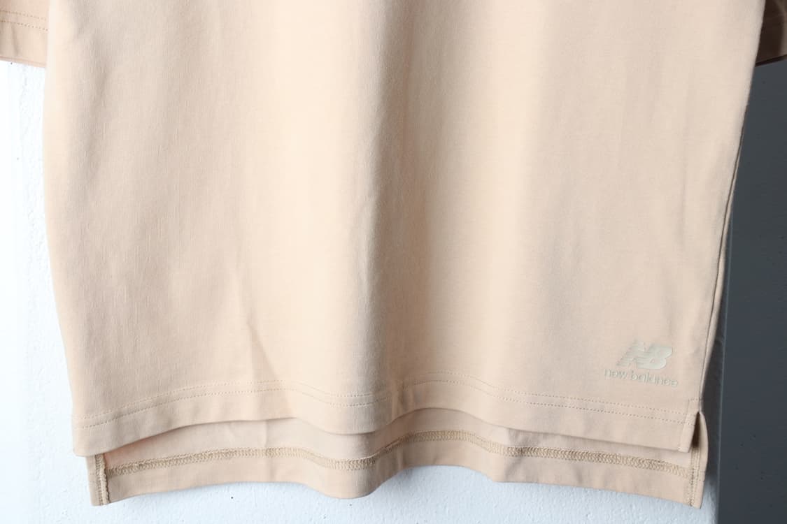 (M-L) 뉴발란스 반팔 티셔츠 오버핏 살구색 무지-H30885 상품이미지4