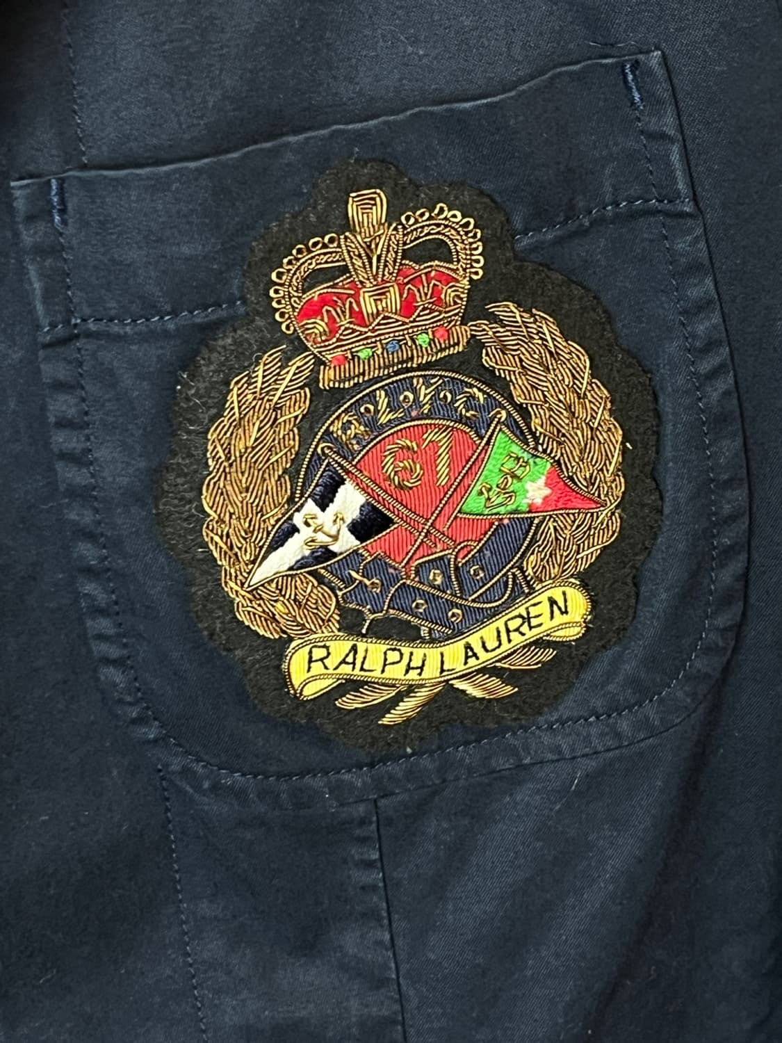 폴로 랄프로렌 크레스트 패치 코튼 블레이저 상품이미지3