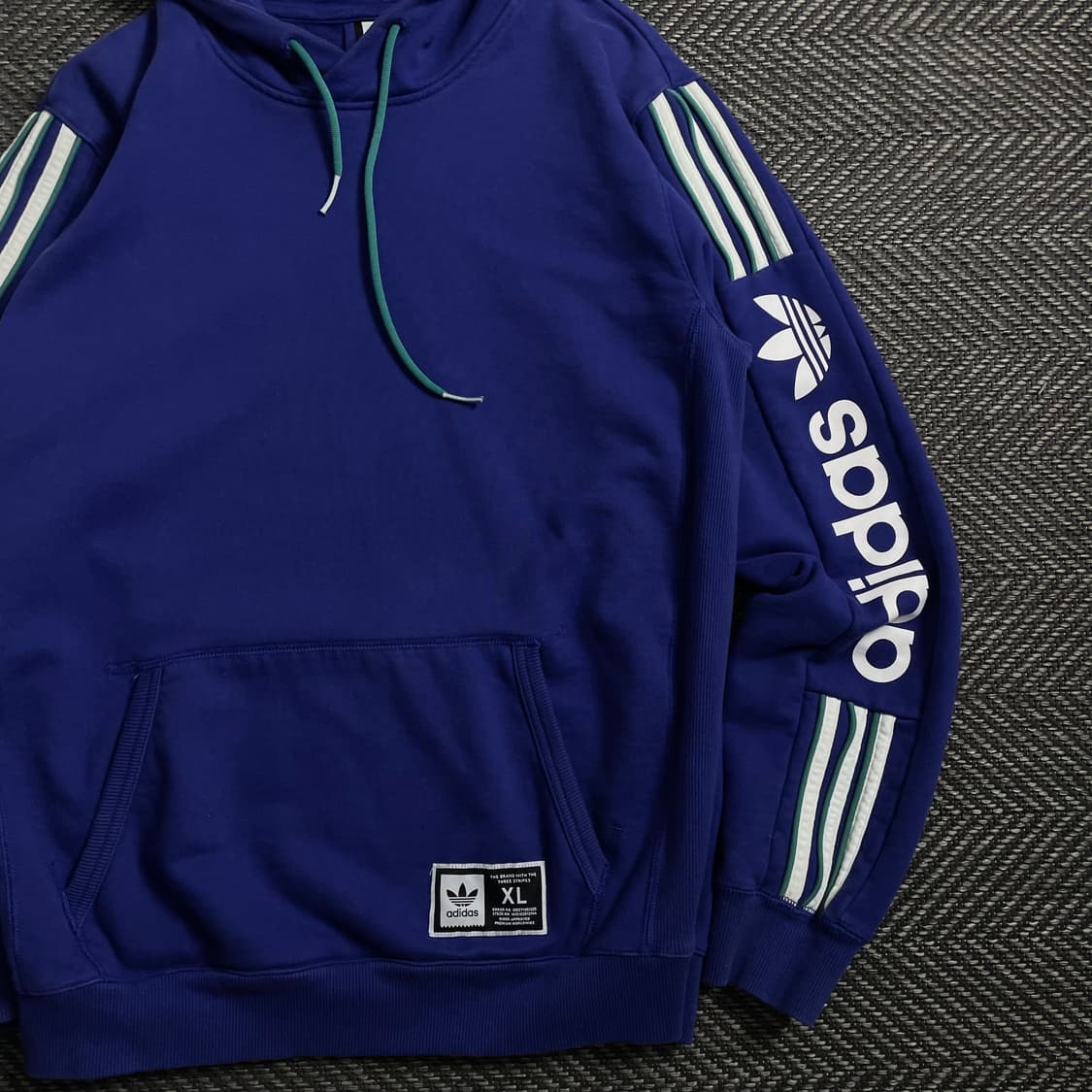 00s 아디다스 올드스쿨 사이드 라인 빅로고 후드 티셔츠y 4423 상품이미지3