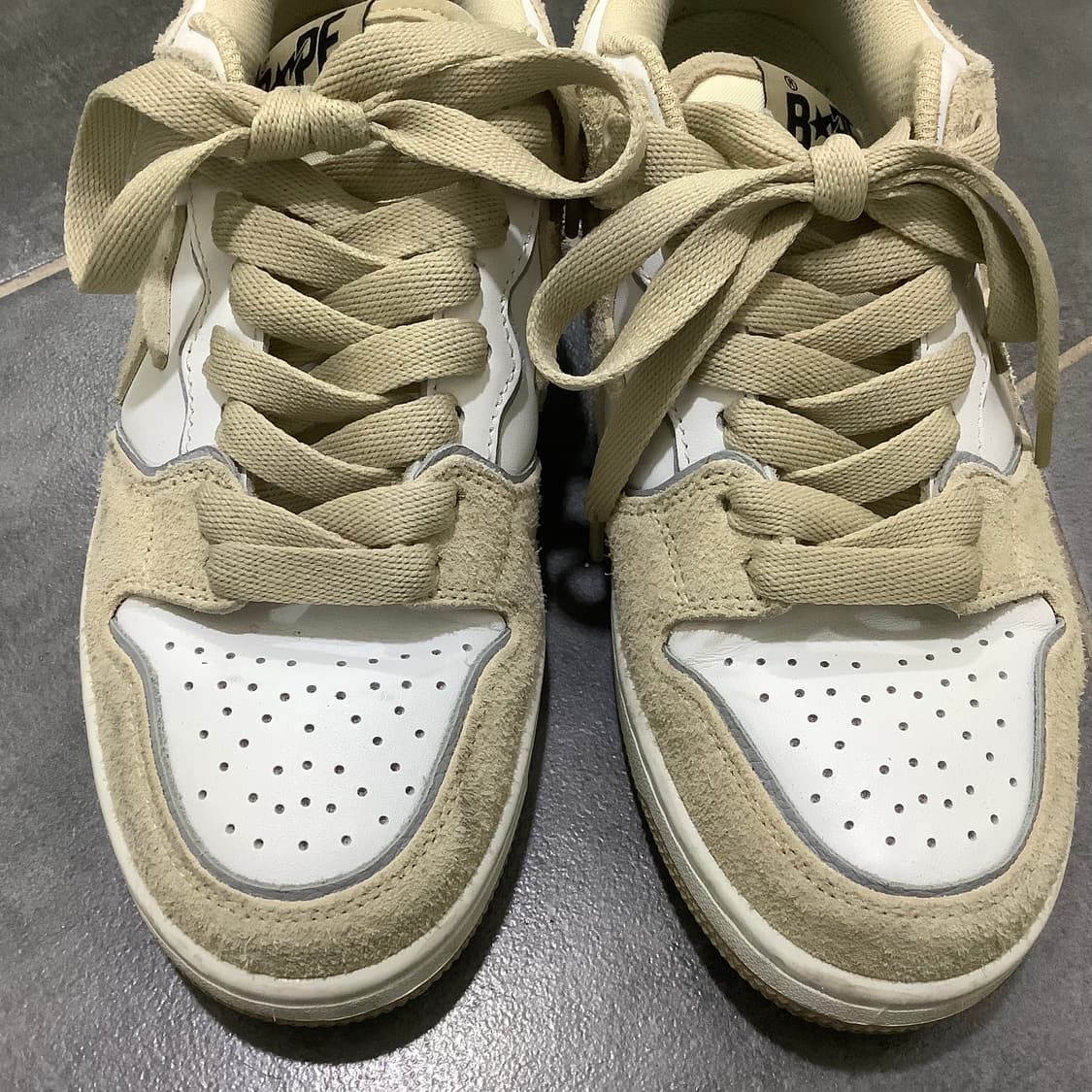 베이프 스케이트 스타 베이지 스니커즈 상품이미지2