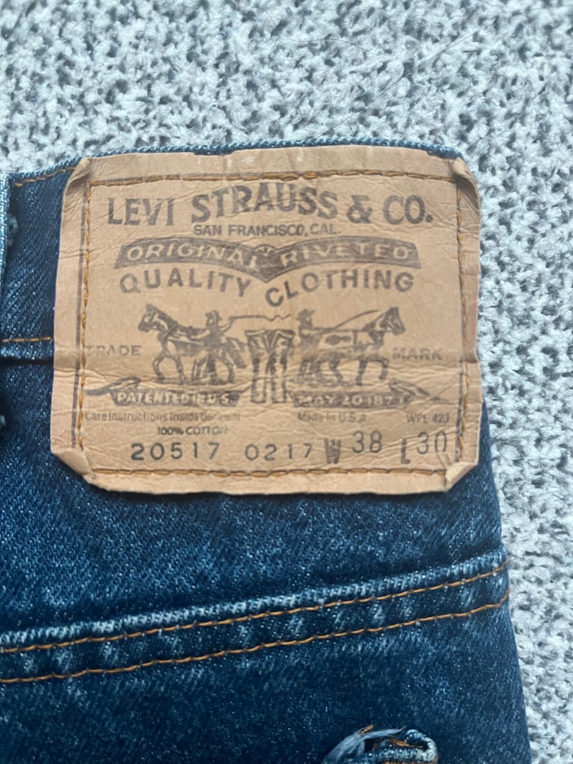 리바이스 USA 20517-0217 오렌지탭 38x30 상품이미지4