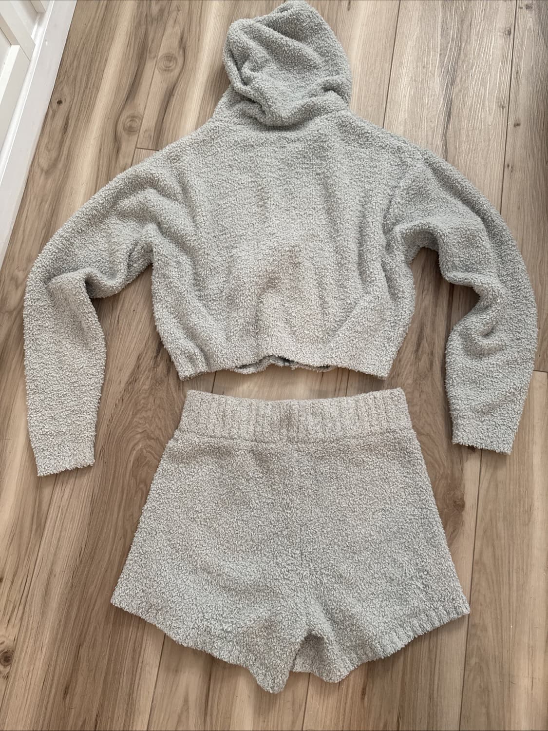 스킴스 코지 니트 쉐르파 후드집업, 팬츠 세트 상품이미지2