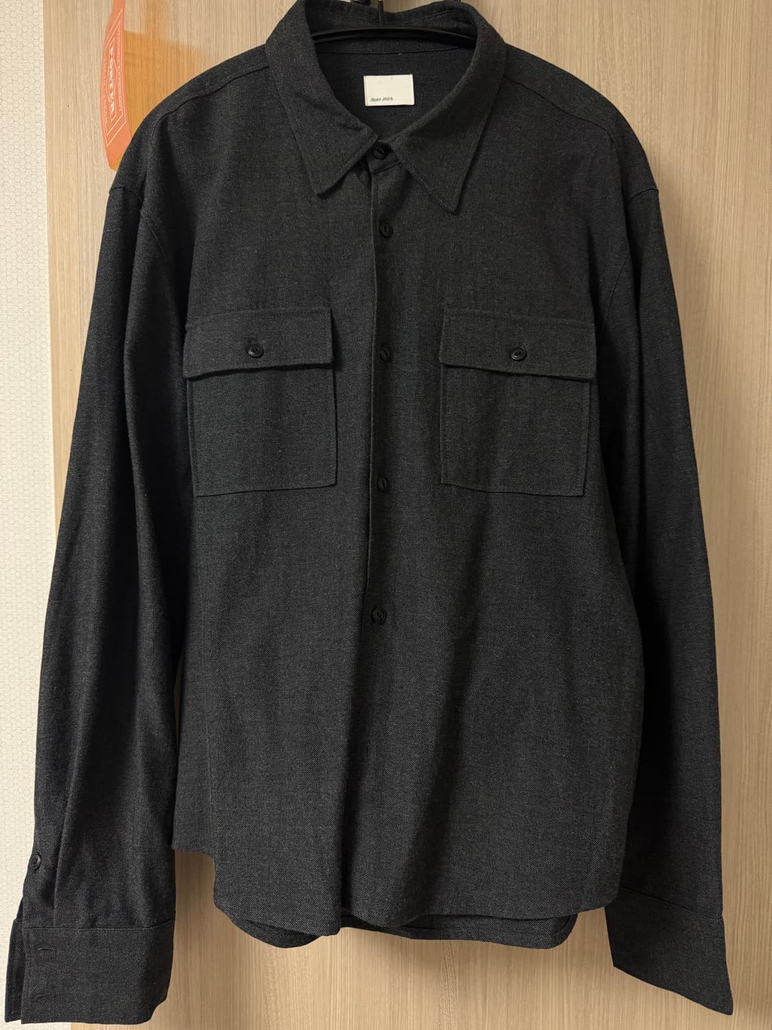 (3, Charcoal)모노프리베 Textured Work Shirts 상품이미지2