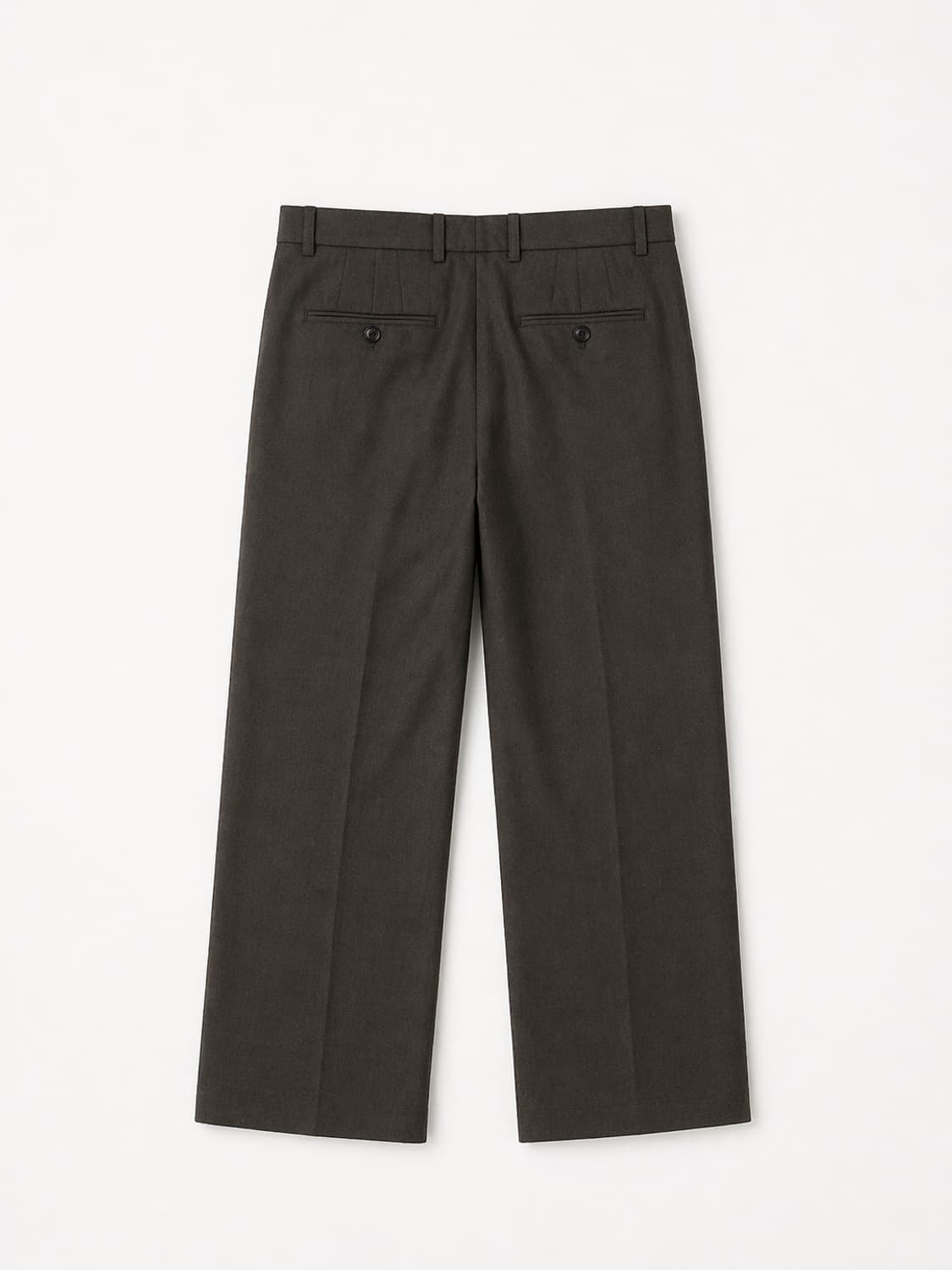 무신사 스탠다드 와이드 핀턱 차콜브라운(카키)슬랙스 (새상품급 31) 상품이미지6