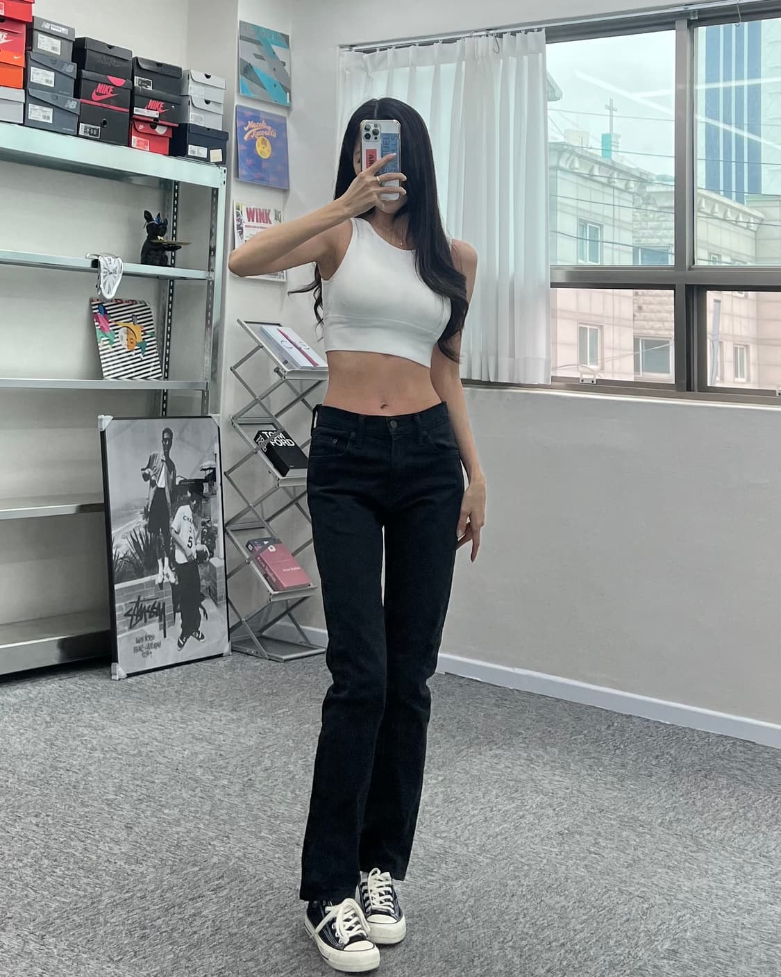 (허단39.5)리바이스 510 블랙-M1686 상품이미지1