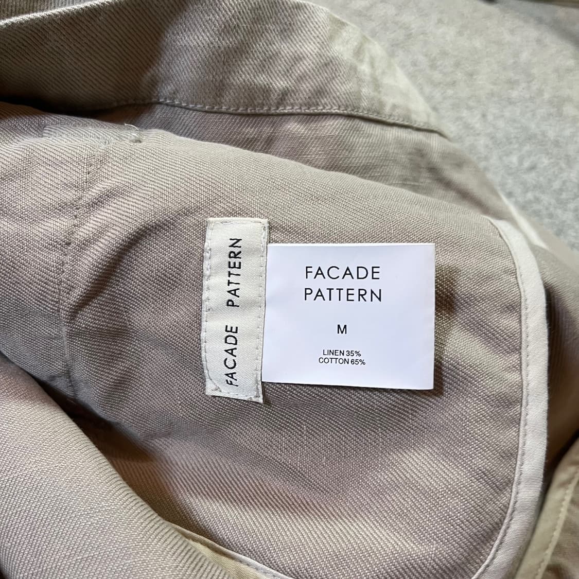 사드패턴 린넨 블레이저 자켓 상품이미지3