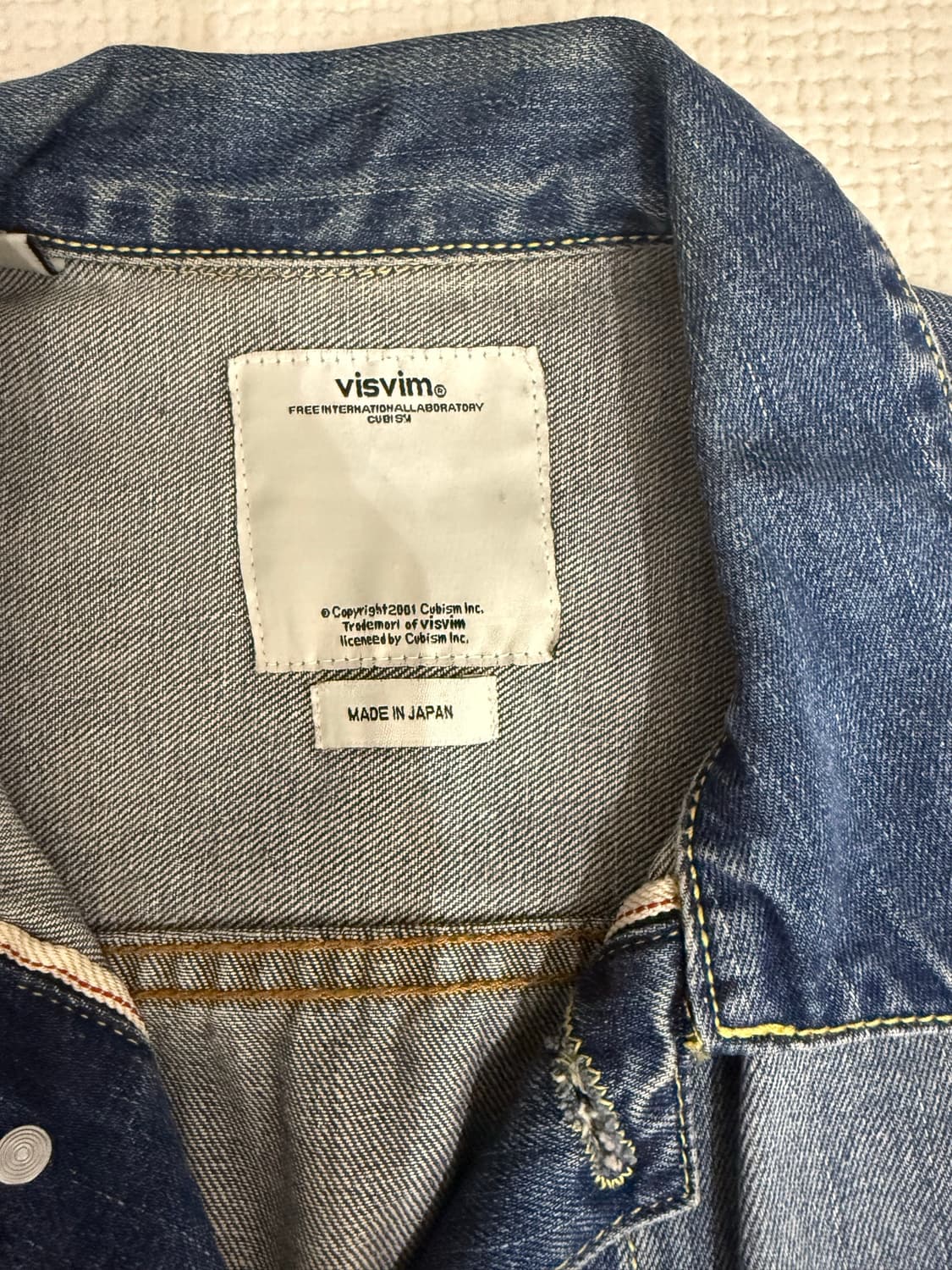 VISVIM F.I.L. 아카이브 데님 자켓 (2011구매) 상품이미지4