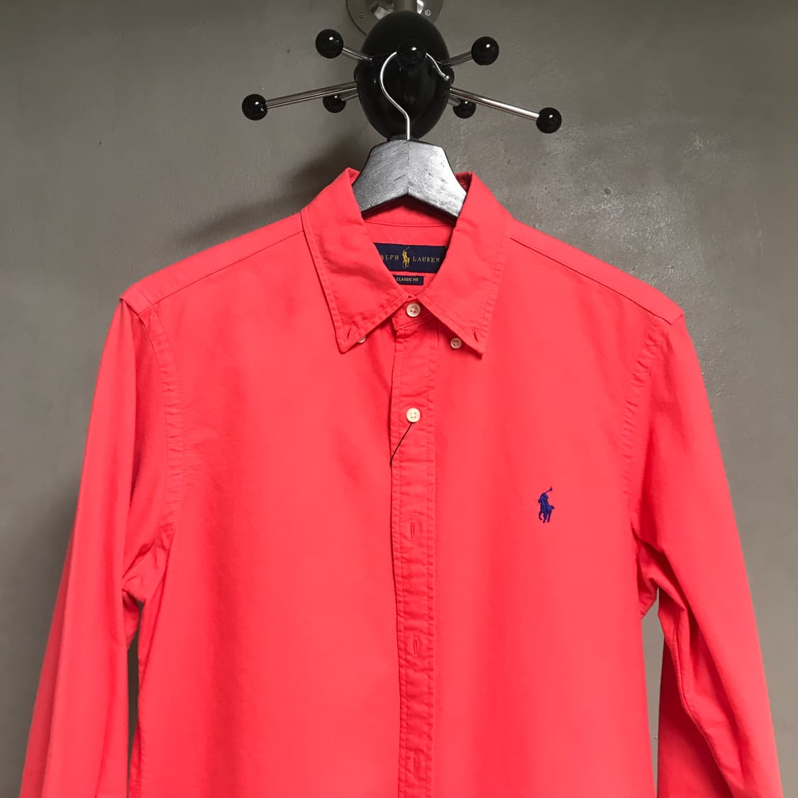 폴로 랄프로렌 솔리드 셔츠 코랄 S 상품이미지2
