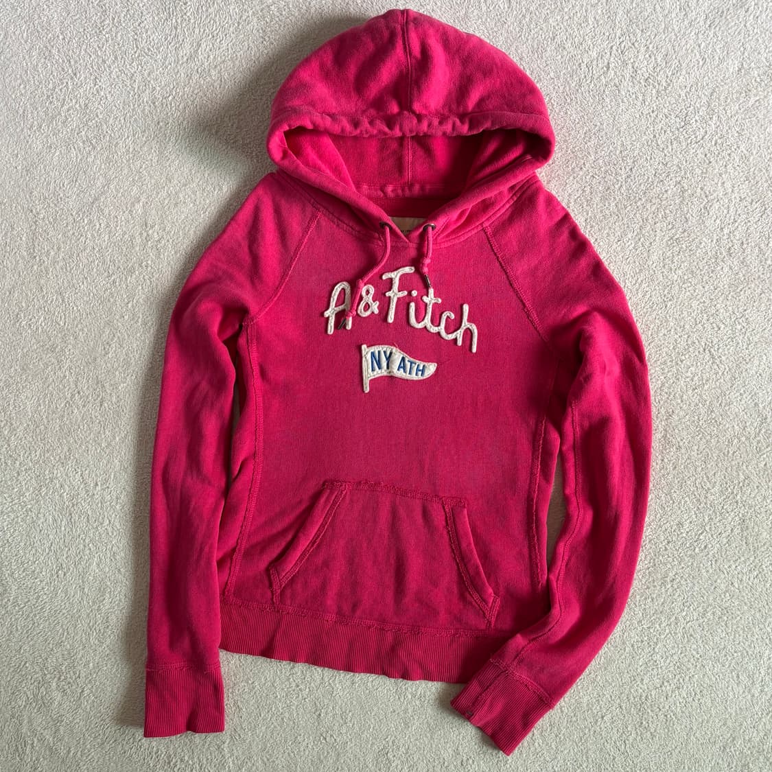 아베크롬비 y2k 바비깔 핫핑크 후드티 상품이미지1