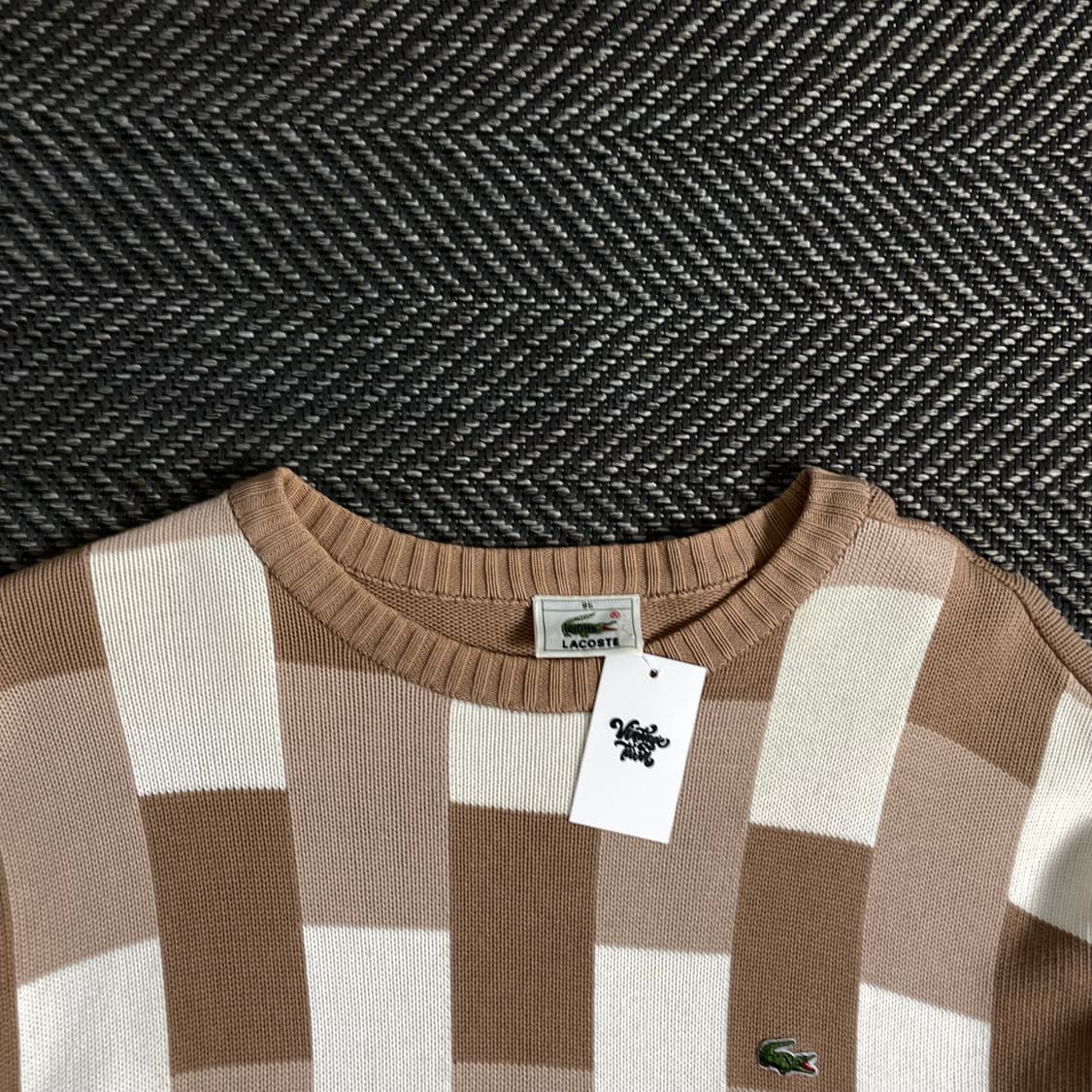 라코스테 자수로고 빈티지 패턴 니트o 2995 상품이미지4