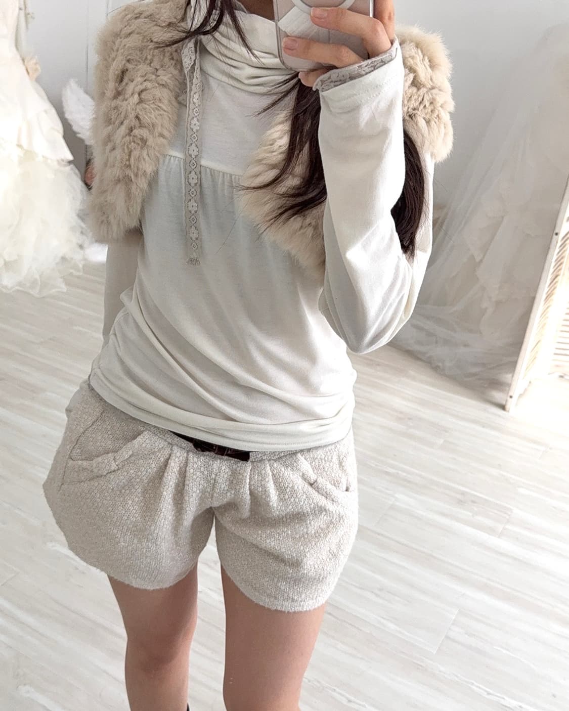 light beige short pants 상품이미지10