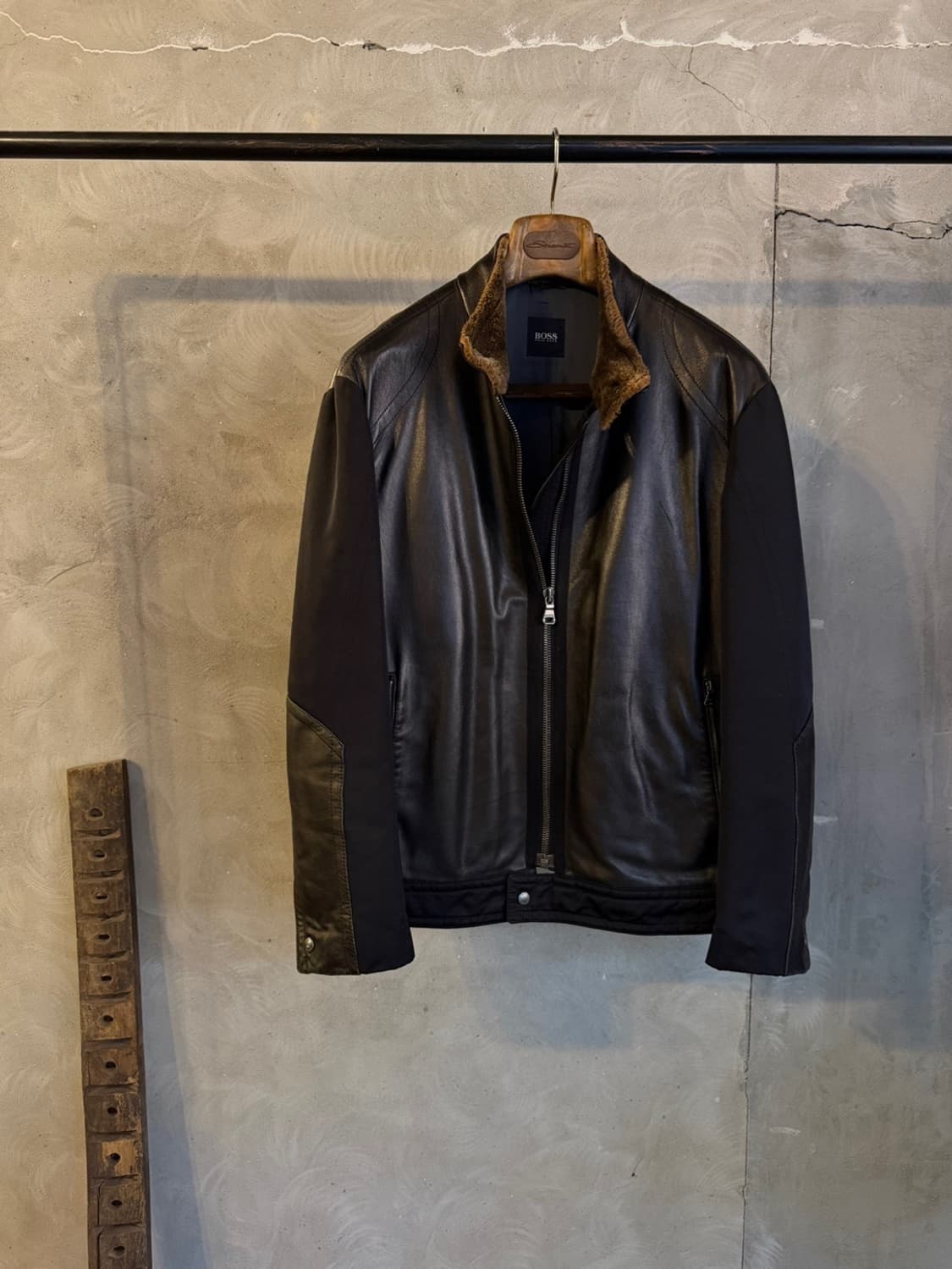 휴고보스 램스킨 싱글라이더 자켓 남성100 상품이미지1