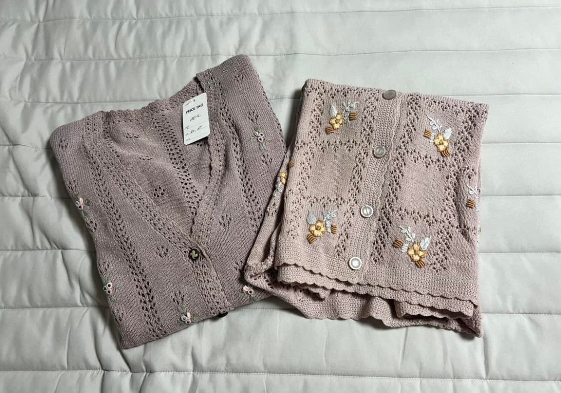 빈티니 꽃소녀 크로쉐 가디건 상품이미지8