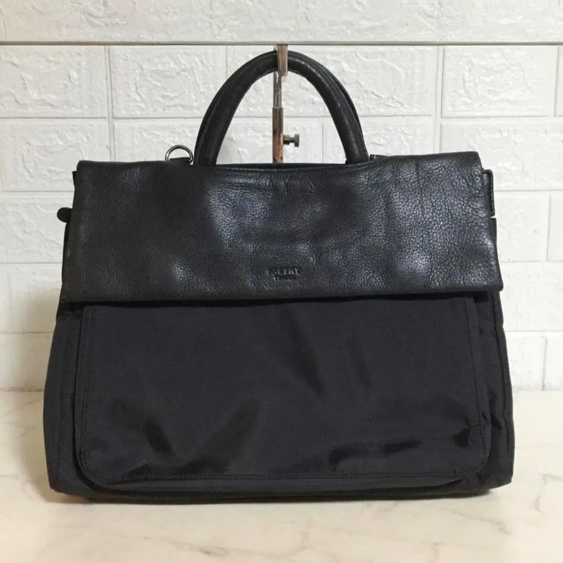 요지 야마모토 Y'SACCS 소가죽 나일론 토트백 상품이미지1