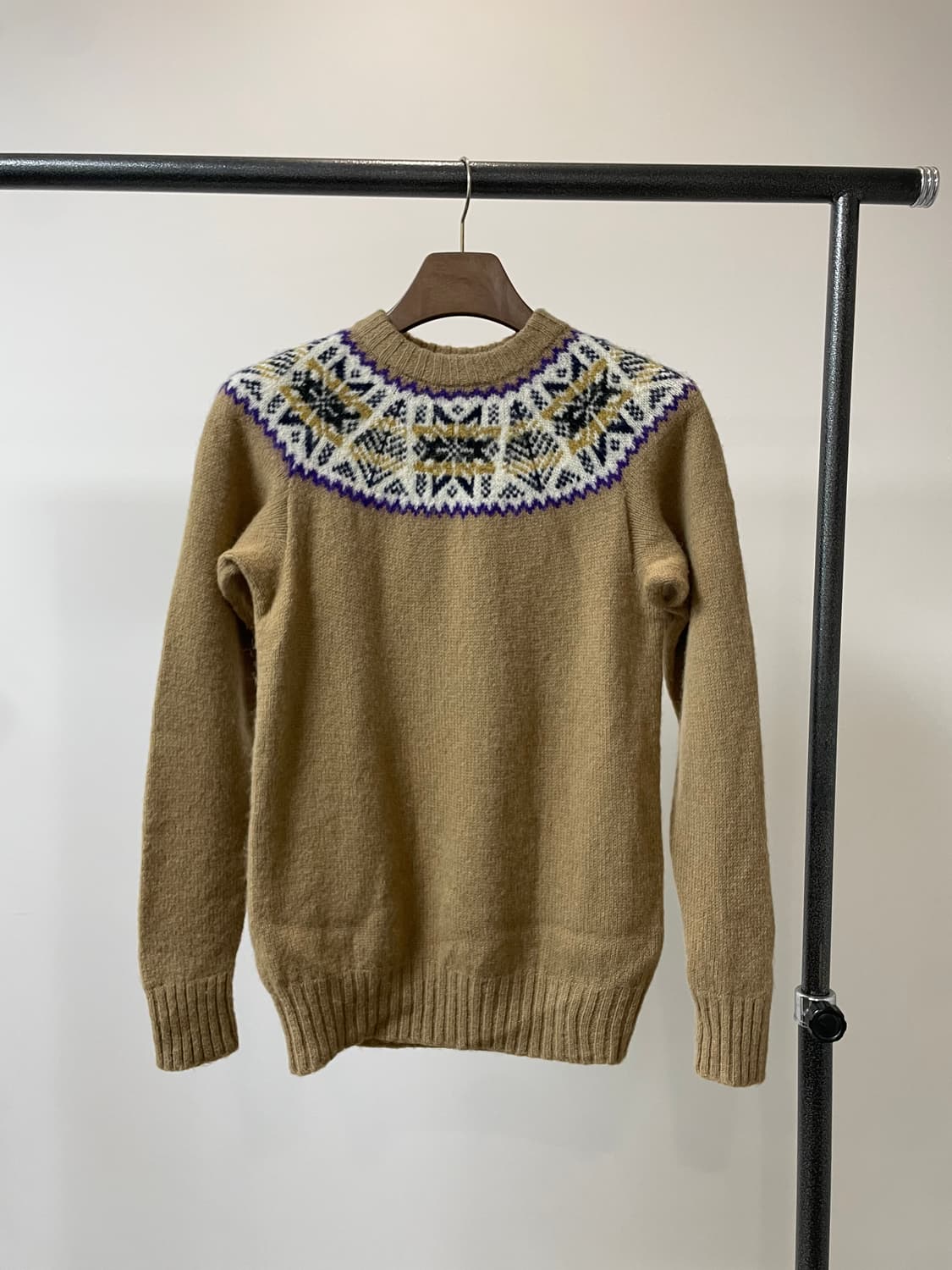 Shetland island 스코틀랜드 퓨어 울 니트 상품이미지1