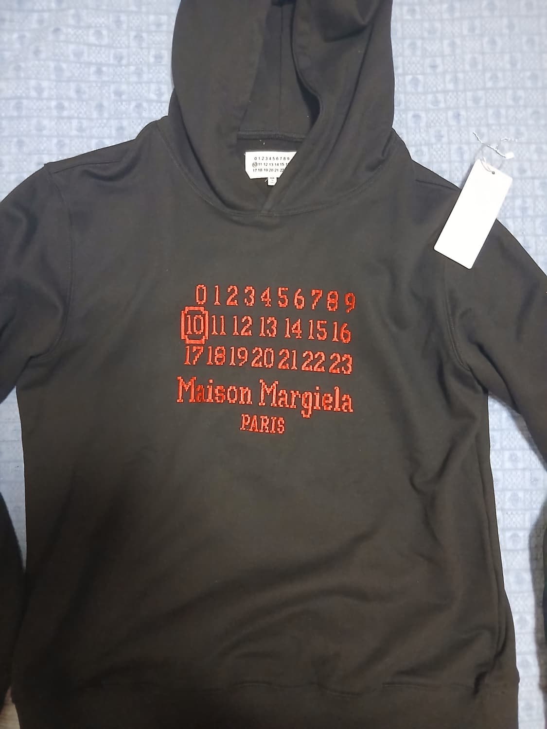 메종 마르지엘라 넘버링 로고 자수 후드 상품이미지1