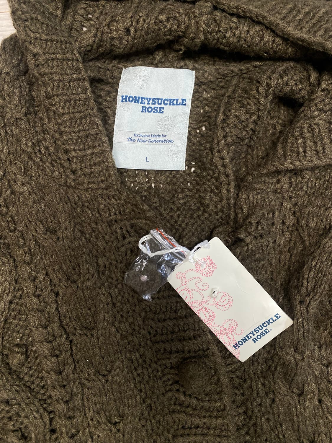 카키 폼폼 가디건 상품이미지6