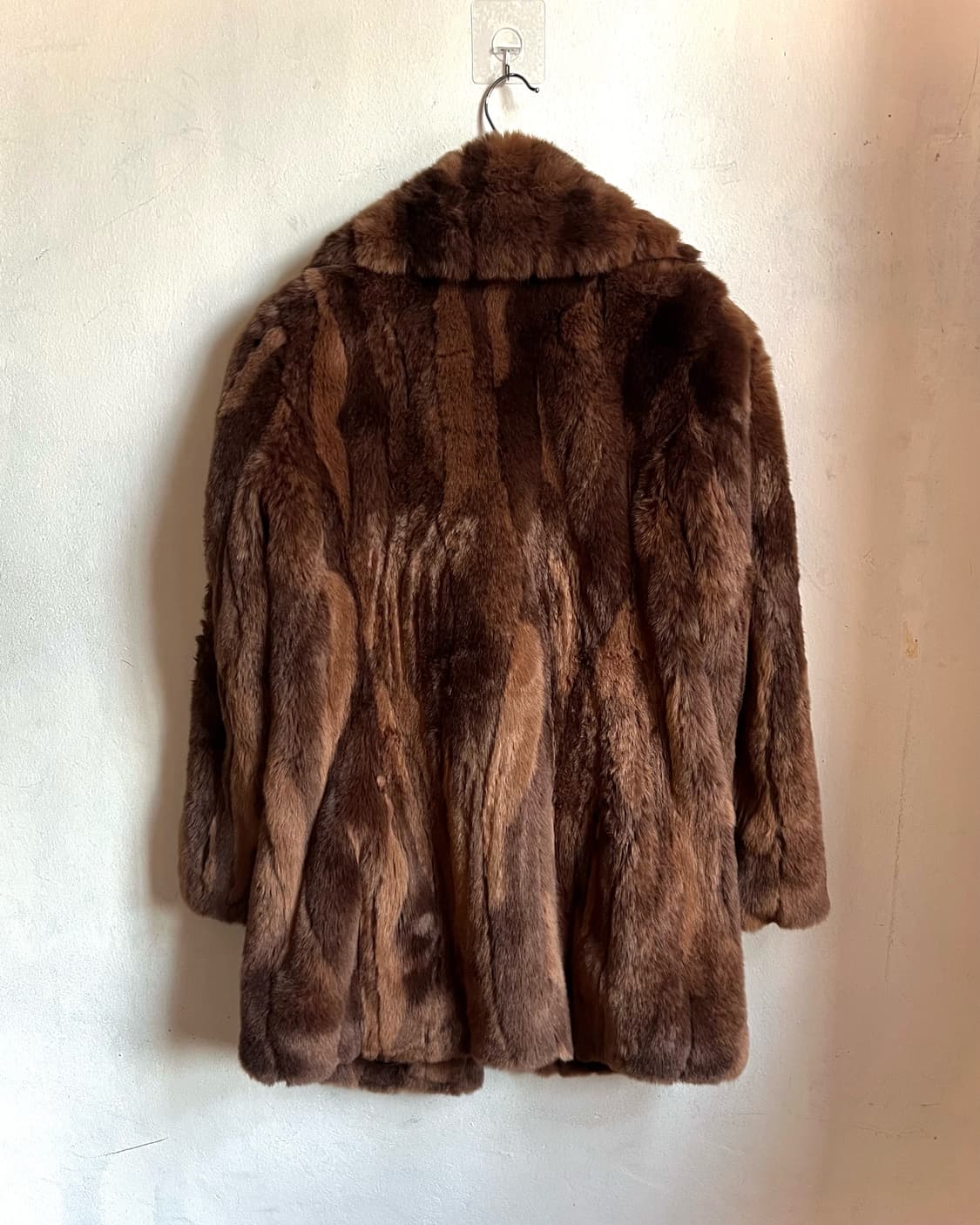 2000s Abecrombie & Fitch Brown Fur Coat 상품이미지8
