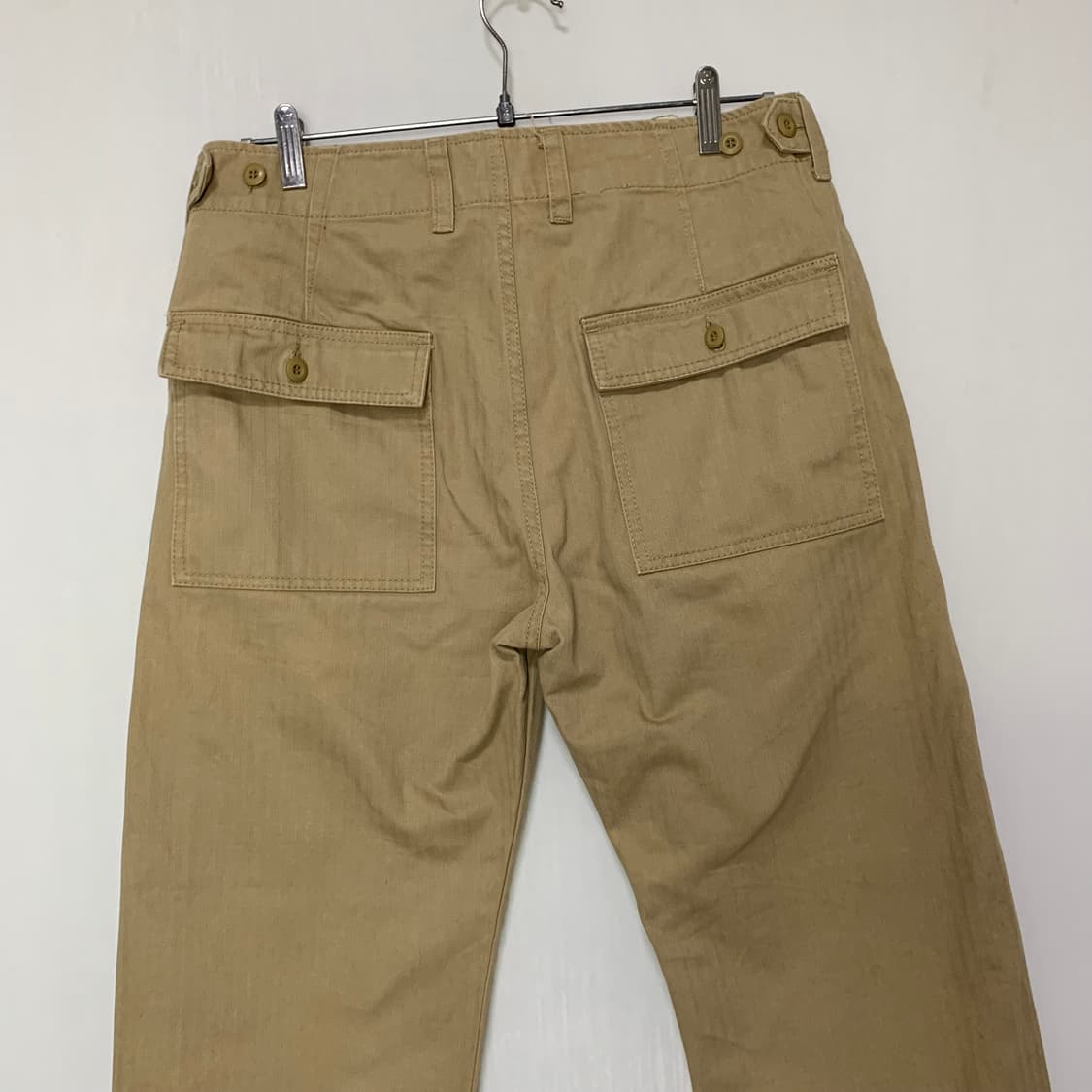 빔즈 빈티지 베이지 코튼 팬츠 면바지 S 30인치 상품이미지4