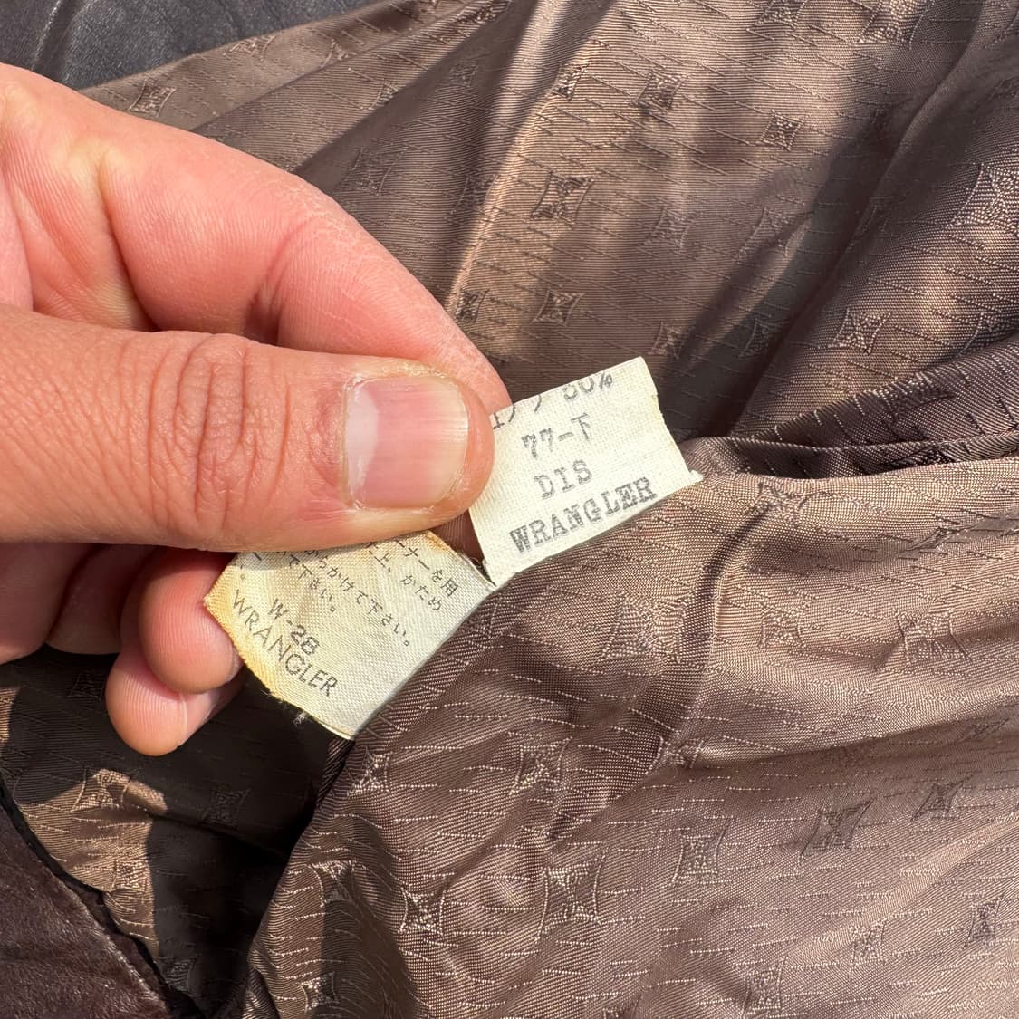 [M] 90s Wrangler 랭글러 가죽 스포츠 자켓 상품이미지8