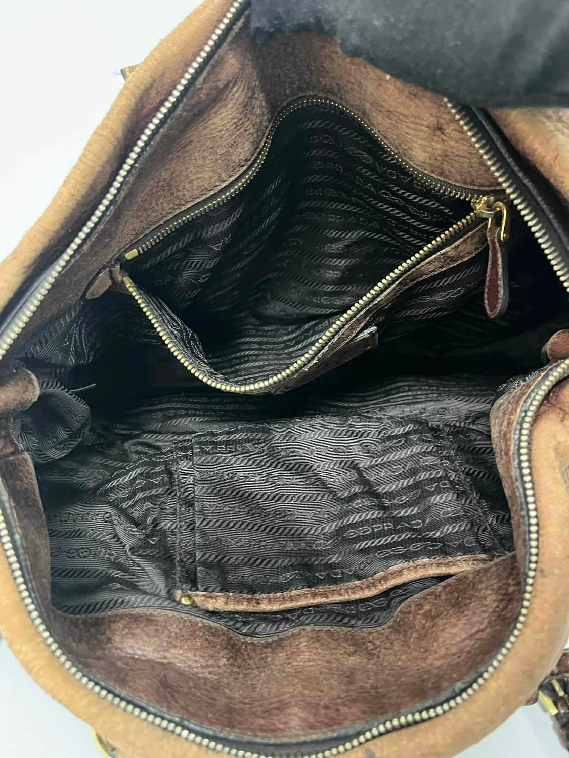 프라다 빈티지 가죽 투웨이 보스톤 토트백 크로스백 상품이미지6