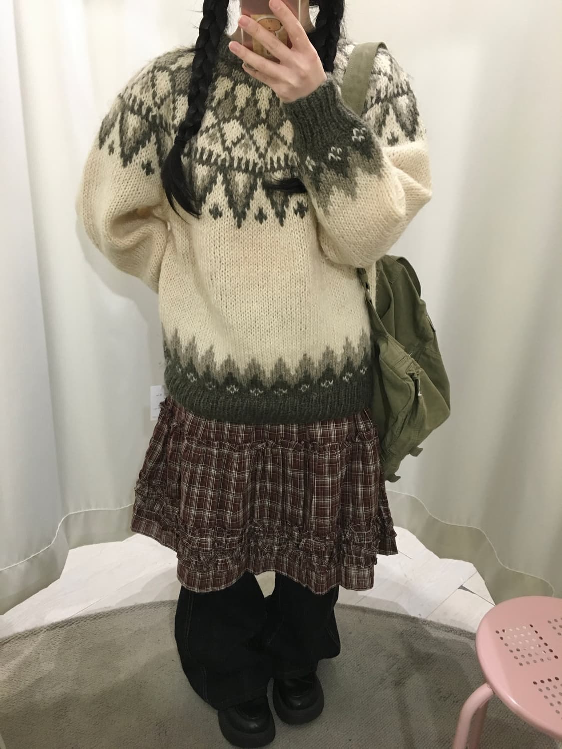 hand made nordic wool knit 상품이미지4