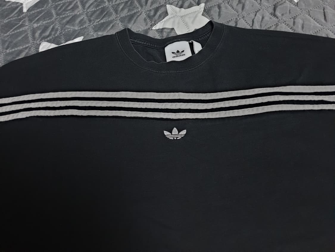 아디다스 3스트라이프 반팔티 블랙 (XXL) 상품이미지2