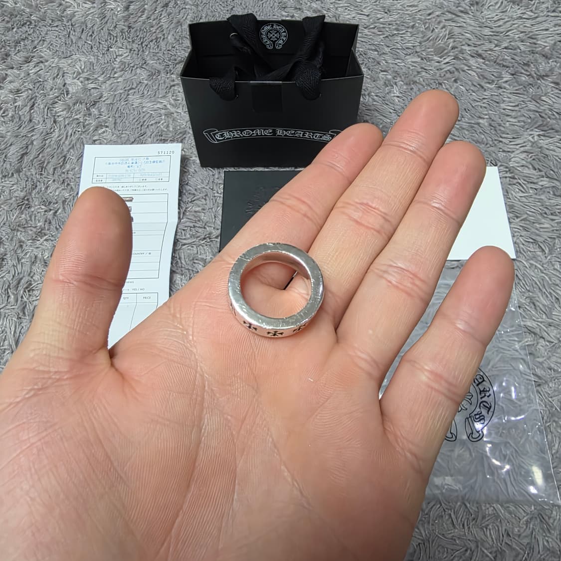 {클로젯}[18호][풀구성+일본현지영수증]크롬하츠 포에버링 상품이미지7