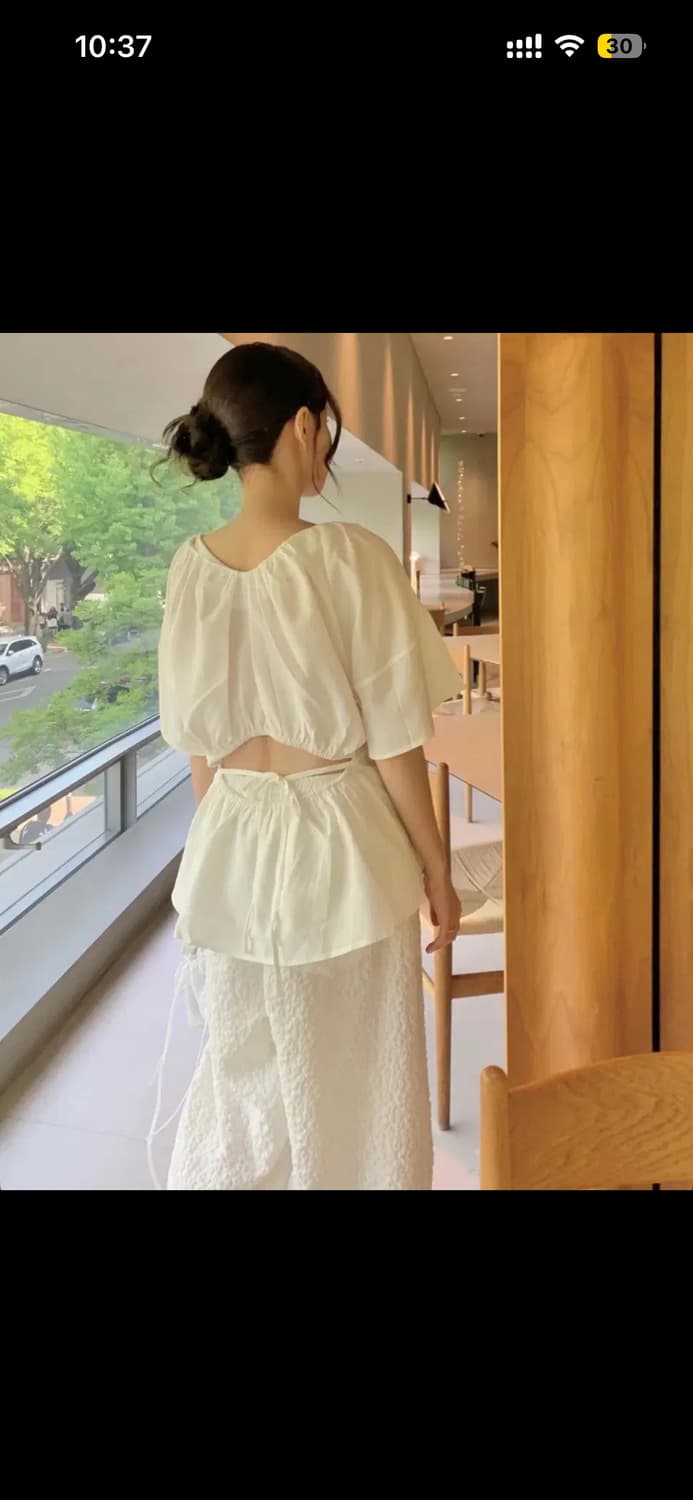 핑거오브스틸 토우즈 토프팬츠 july linen blouse 상품이미지2