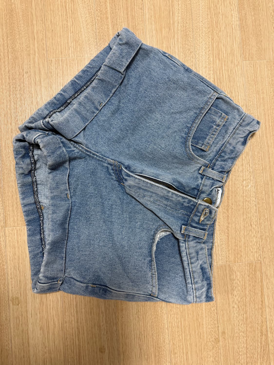 아메리칸 어패럴 청반바지 데님쇼츠  상품이미지2