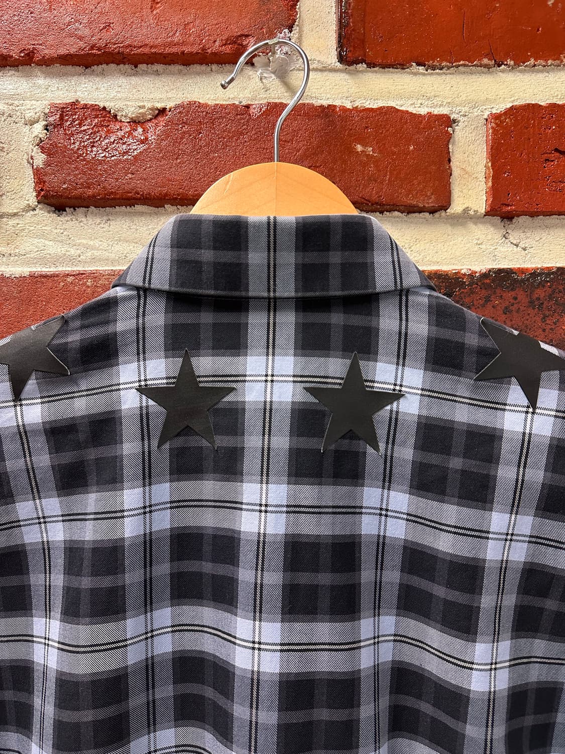 (38)지방시 별 패치 타탄체크 셔츠 상품이미지6